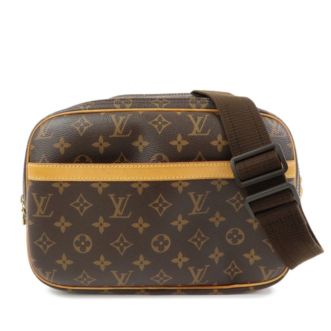 LOUIS VUITTON MONOGRAM REPORTER PM SHOULDER CROSSBODY BAG: Louis Vuitton Monogram Reporter PM Shoulder Crossbody Bag Brand: Louis Vuitton Type/Style: shoulder bag Material: Monogram Canvas , Nume Leather Color: Monogram Size: W30cm(11.81inch)H25cm(9.84inch)D1
