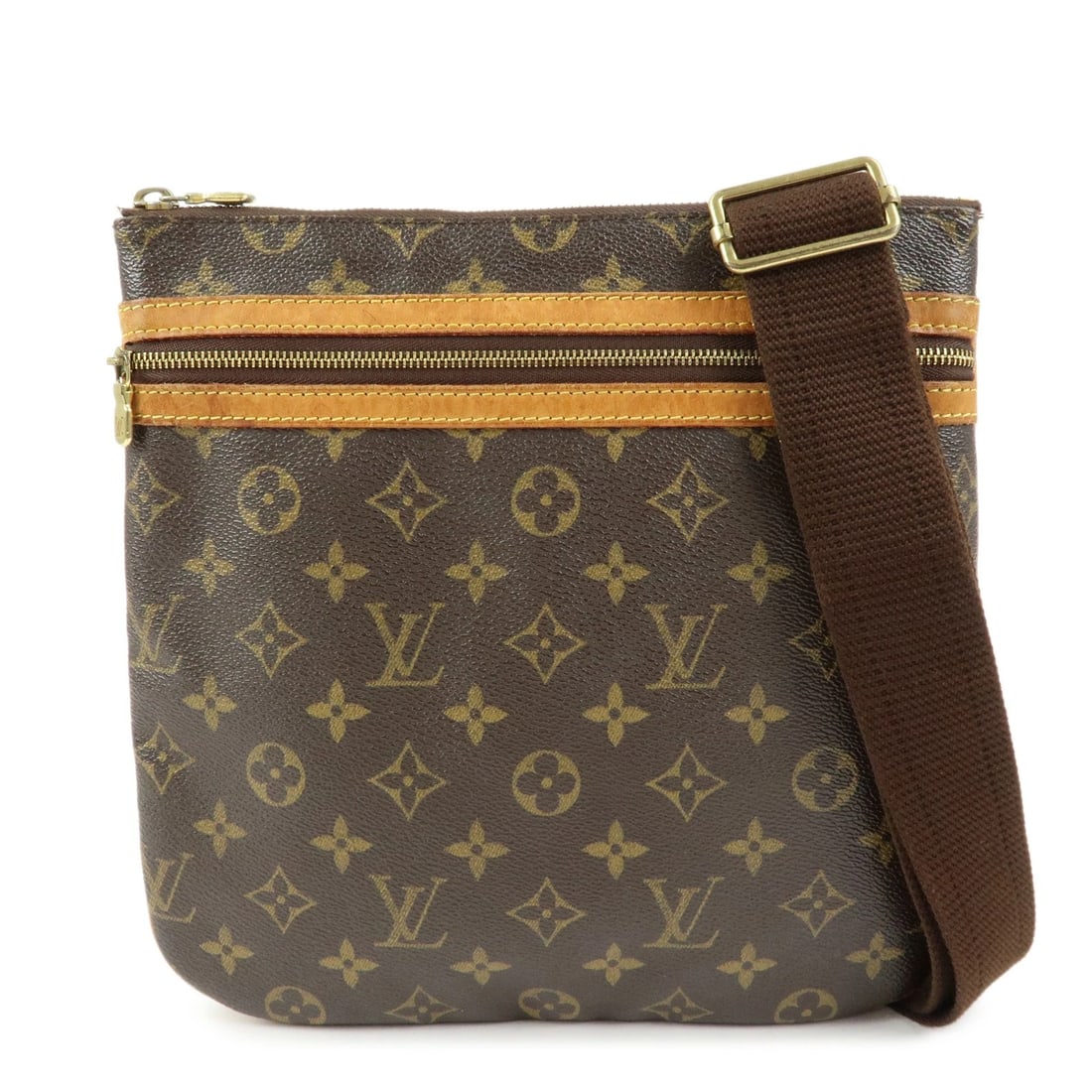 LOUIS VUITTON MONOGRAM POCHETTE BOSPHORE SHOULDER BAG: Louis Vuitton Monogram Pochette Bosphore Shoulder Bag Brand: louis vuitton Type/Style: Shoulder Bag Material: Monogram Canvas Color: Monogram Size: W26cm(10.24inch)H25cm(9.84inch)D1cm(0.39inch) Ac