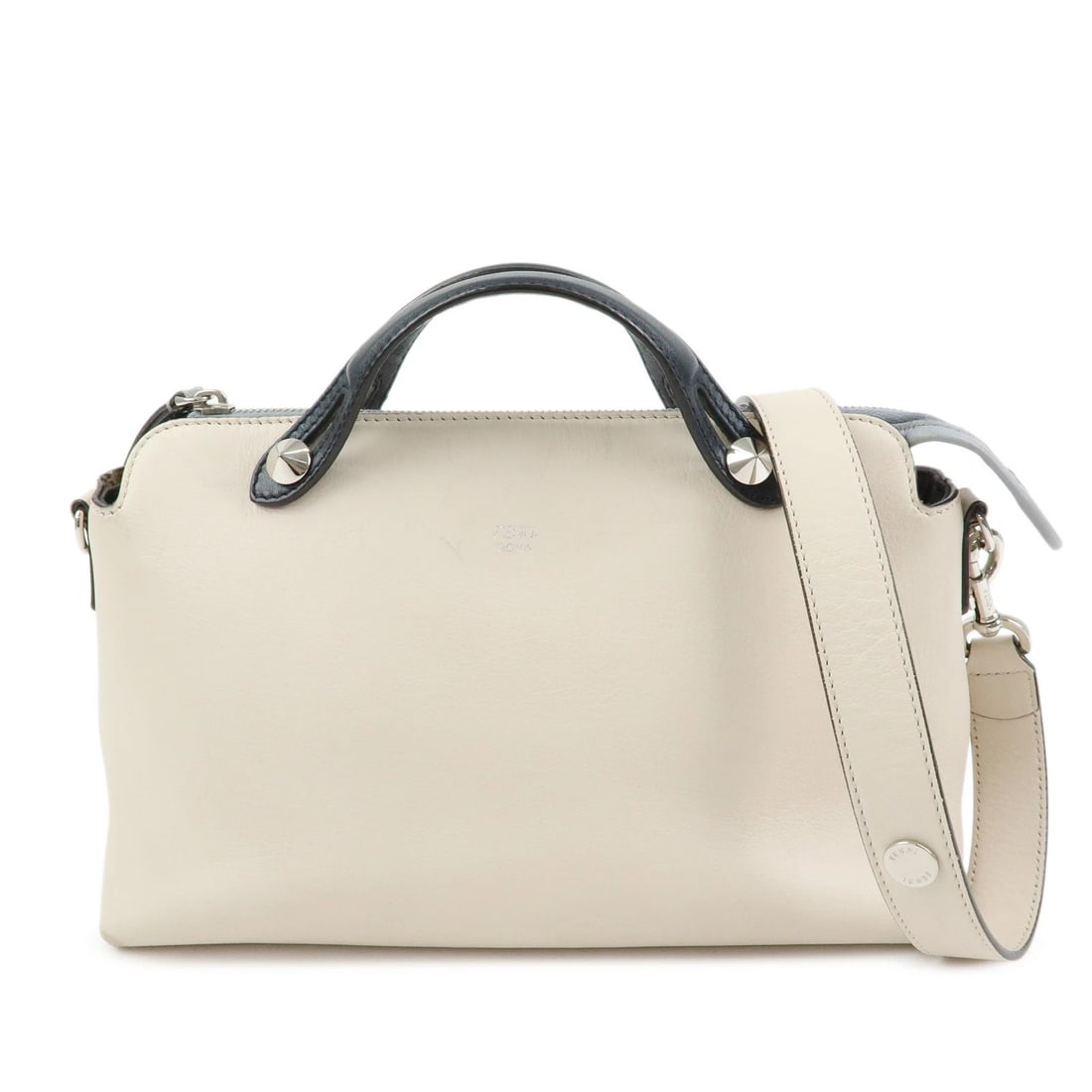 FENDI BY THE WAY LEATHER MEDIUM 2WAY HAND SHOULDER BAG: FENDI By The Way Leather Medium 2Way Hand Shoulder Bag Brand: fendi Type/Style: 2way bag Material: Leather Color: Ivory , Dark Navy , Gray Size: W27cm(10.63inch)H18cm(7.09inch)D13cm(5.12inch) Acce