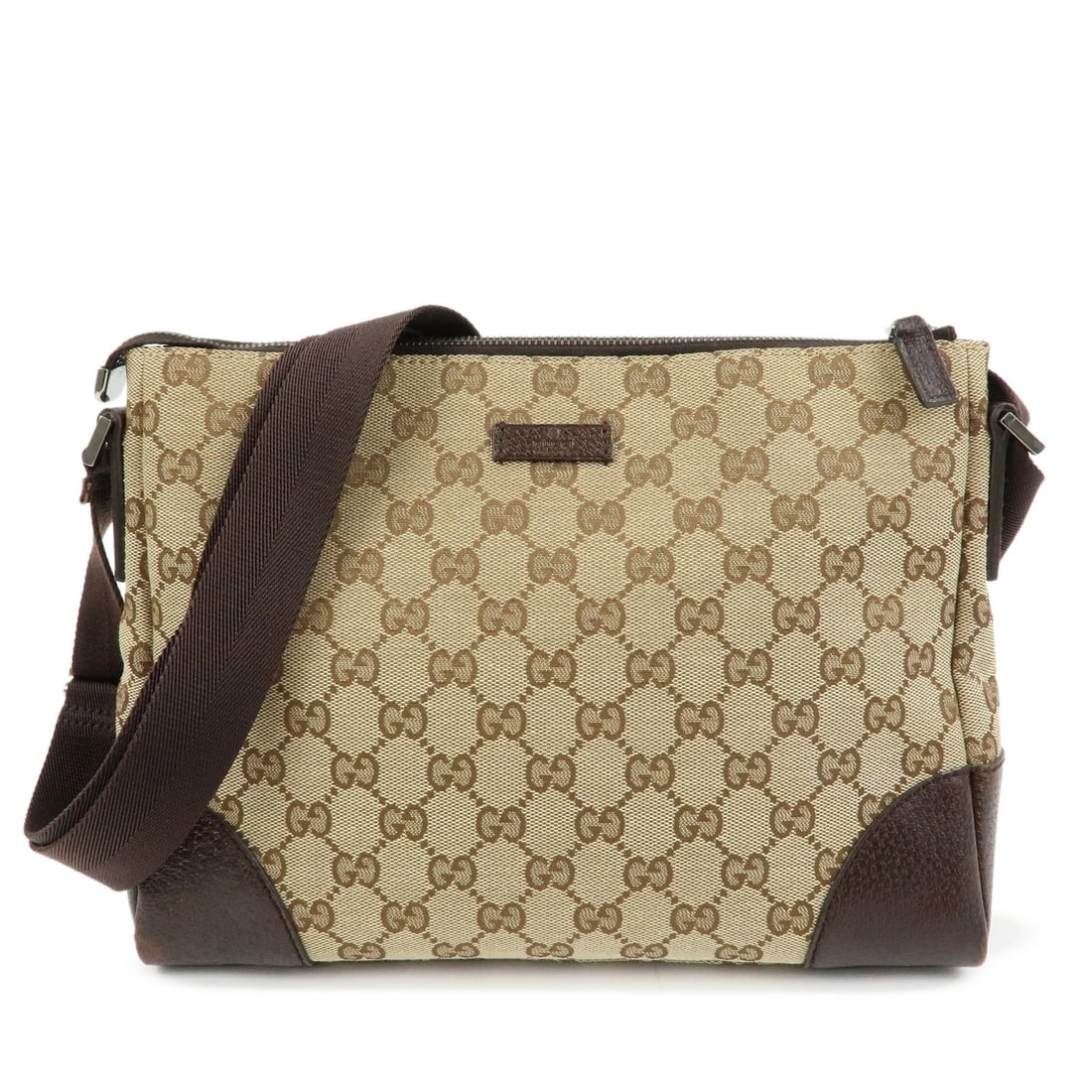 GUCCI GG CANVAS LEATHER CROSSBODY SHOULDER BAG: GUCCI GG Canvas Leather Crossbody Shoulder Bag Brand: gucci Type/Style: Shoulder Bag Material: GG Canvas , Leather Color: Beige , Brown Size: W28cm(11.02inch)H20cm(7.87inch)D9cm(3.54inch) Accessor