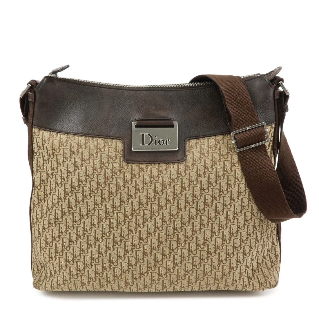 CHRISTIAN DIOR STREET CHIC TROTTER CANVAS LEATHER SHOULDER BAG: Christian Dior Street Chic Trotter Canvas Leather Shoulder Bag Brand: Christian Dior Type/Style: Shoulder Bag Material: Canvas , Leather Color: Beige , Brown Size: W36cm(14.17inch)H27cm(10.63inch)D8cm