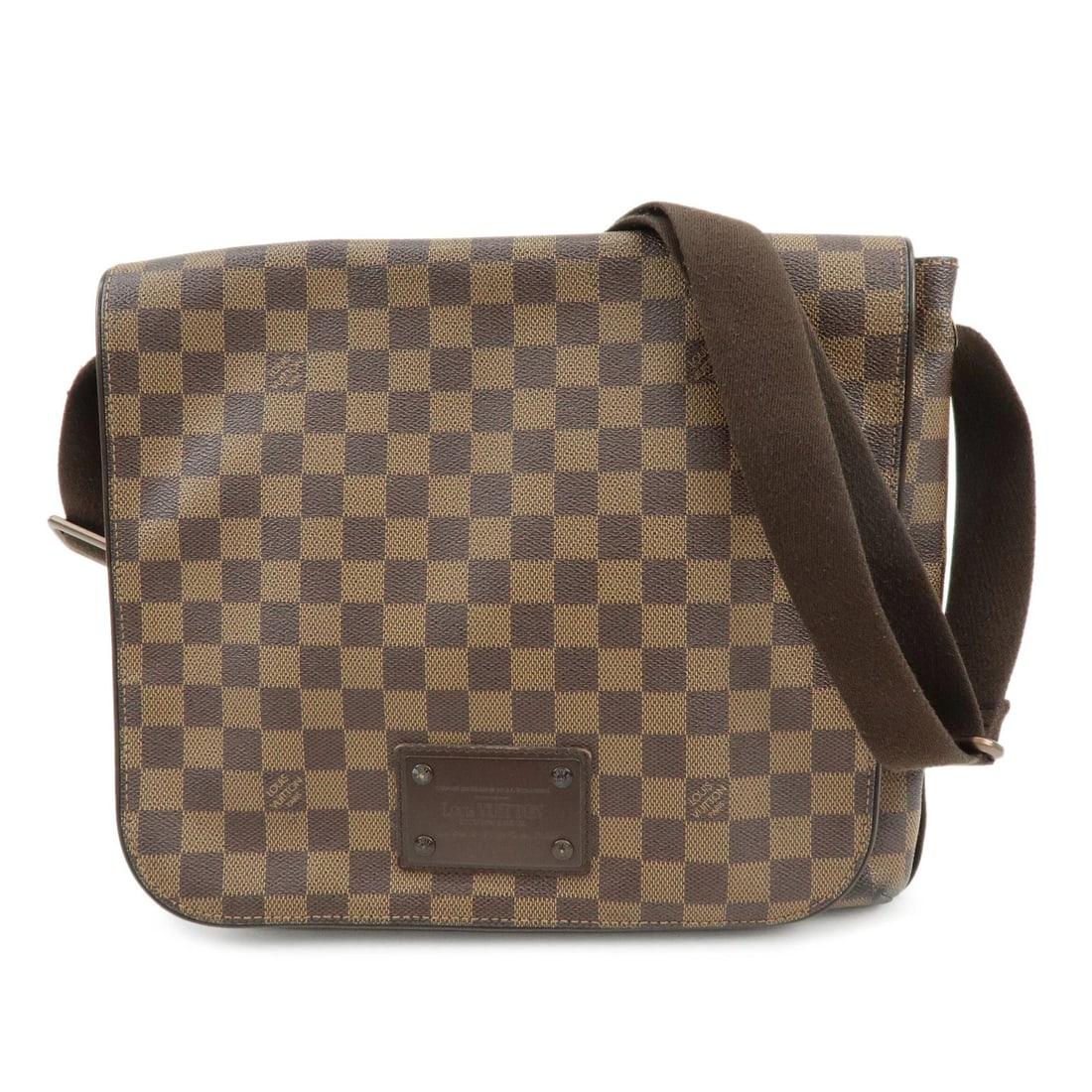LOUIS VUITTON DAMIER EBENE BROOKLYN MESSENGER BAG: Louis Vuitton Damier Ebene Brooklyn Messenger Bag Brand: louis vuitton Type/Style: shoulder bag Material: Damier Canvas Color: Damier Ebene Size: W34cm(13.39inch)H27cm(10.63inch)D7cm(2.76inch) Acce