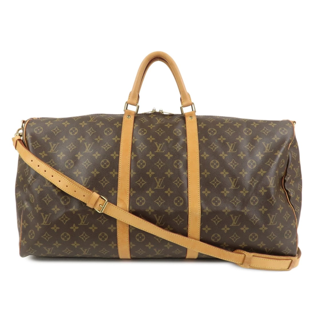 LOUIS VUITTON MONOGRAM KEEP ALL BANDOULIERE 60 BOSTON BAG: Louis Vuitton Monogram Keep All Bandouliere 60 Boston Bag Brand: GUCCI Type/Style: Boston Bag Material: Monogram Canvas , Nume Leather Color: Monogram Size: W60cm(23.62inch)H30cm(11.81inch)D26cm(10.24
