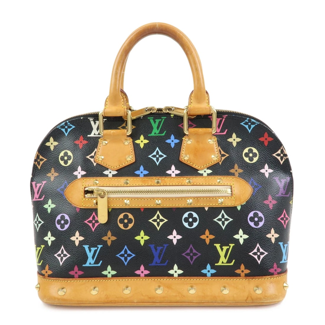 LOUIS VUITTON MONOGRAM MULTICOLOR ALMA PM HAND BAG: Louis Vuitton Monogram Multicolor Alma PM Hand Bag Brand: Louis Vuitton Type/Style: Hand Bag Material: Monogram Canvas , Nume Leather Color: Noir Size: W30cm(11.81inch)H23cm(9.06inch)D16cm(6.30inch)
