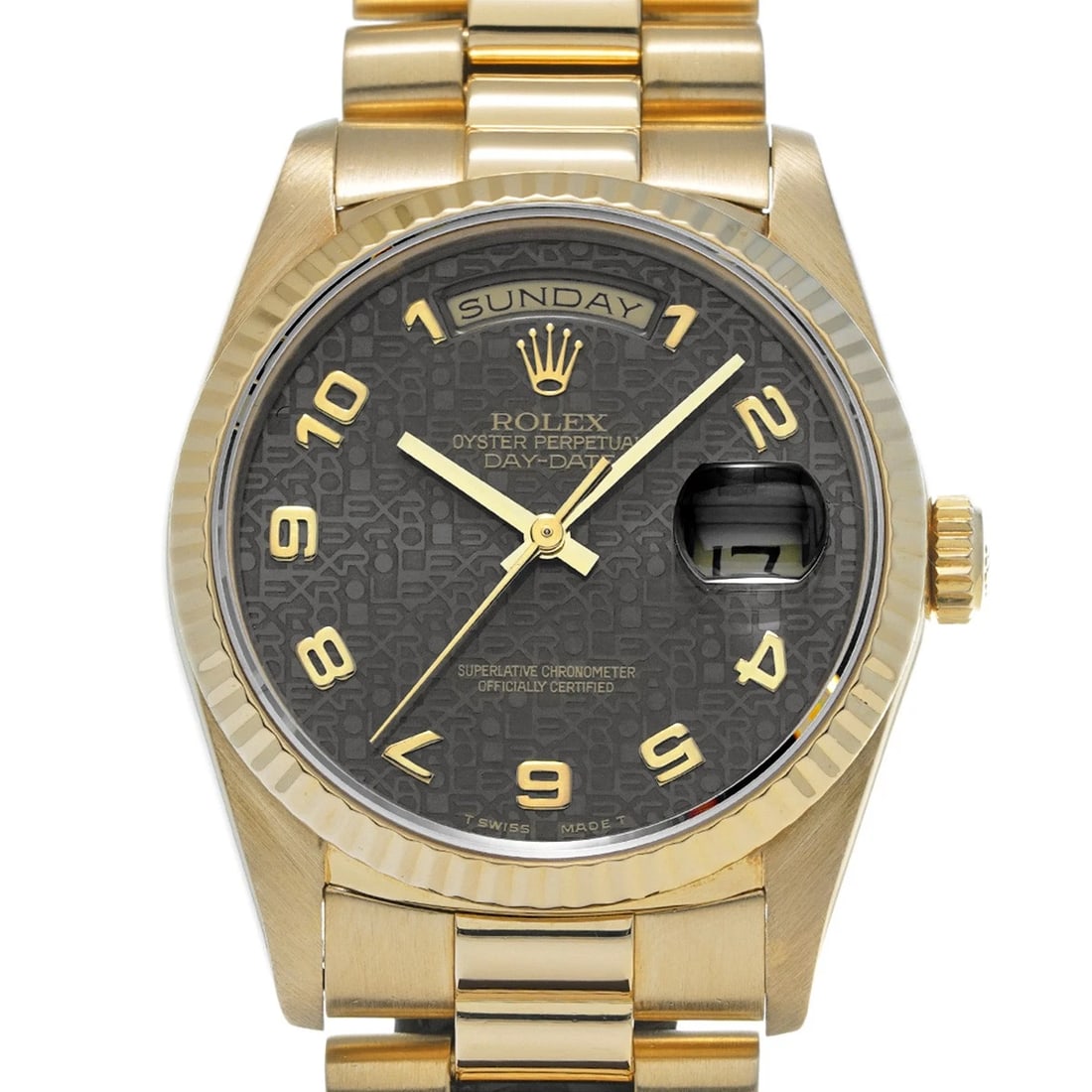 ROLEX DAY-DATE GRAY COMPUTER WATCH - 4