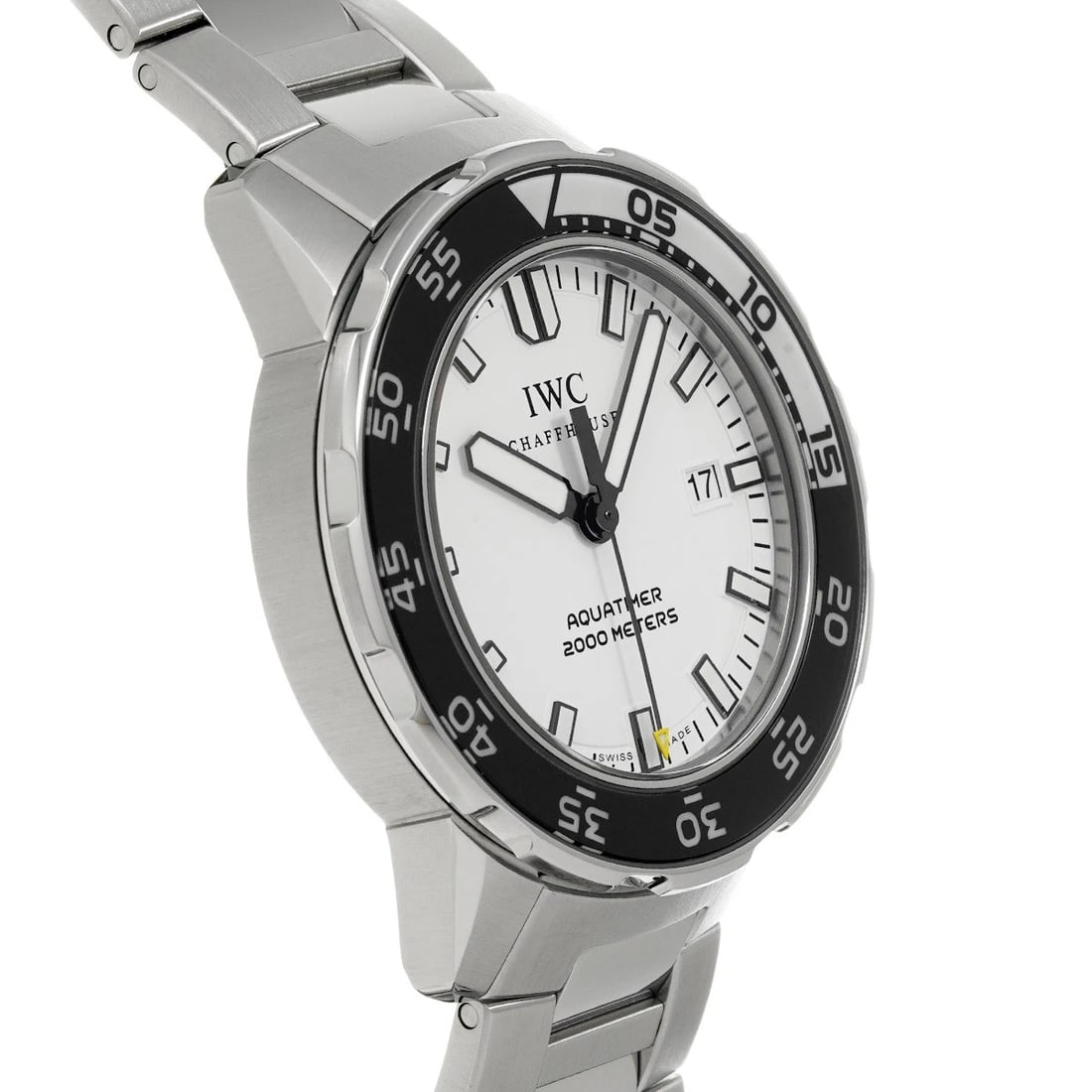IWC AQUATIMER AUTOMATIC WHITE WATCH - 3
