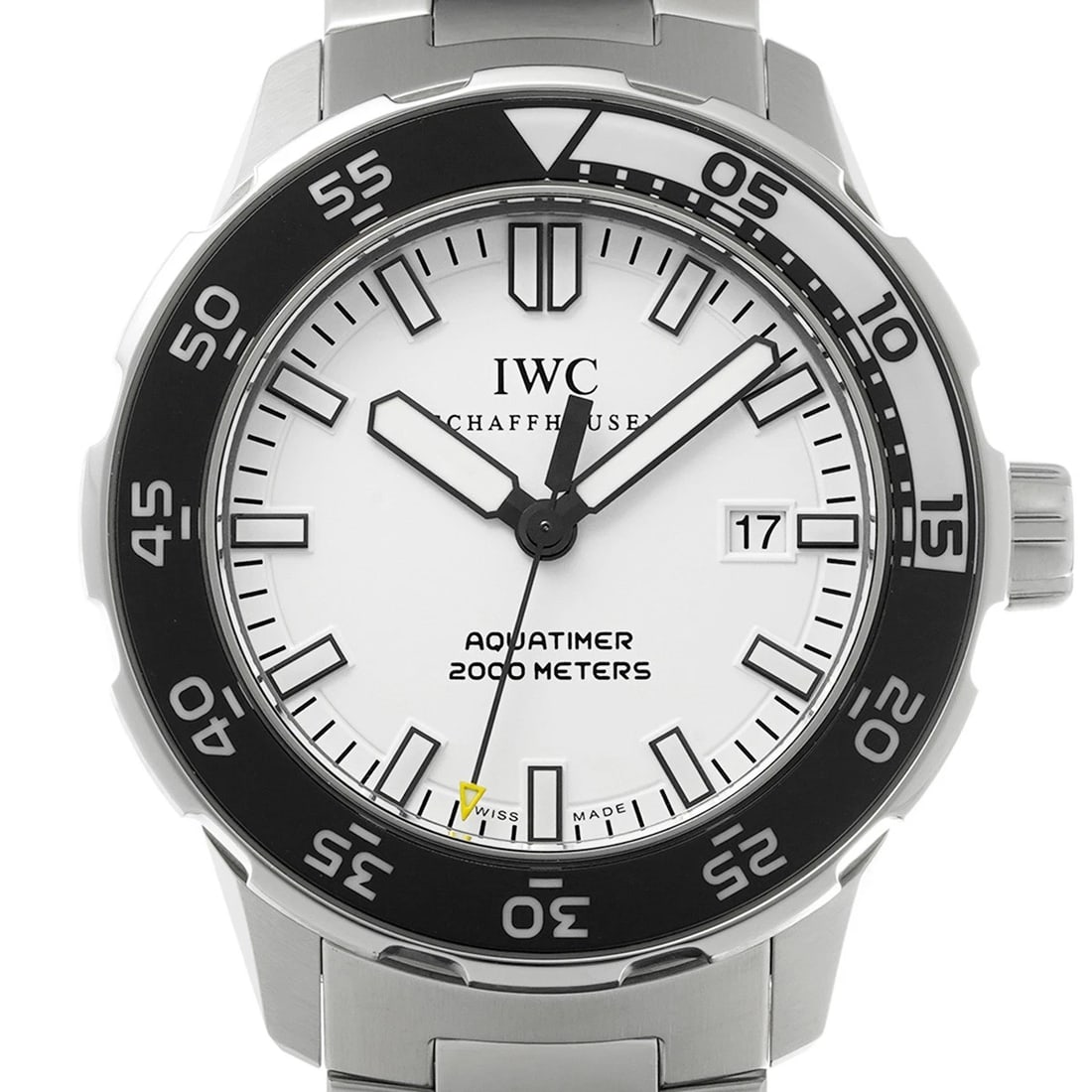 IWC AQUATIMER AUTOMATIC WHITE WATCH - 4