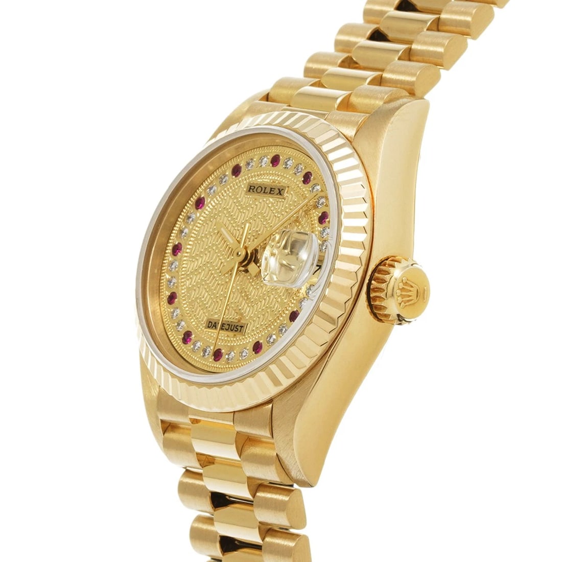 ROLEX DATEJUST MILLIARDS CHAMPAGNE/DIAMOND / RUBY WATCH - 2
