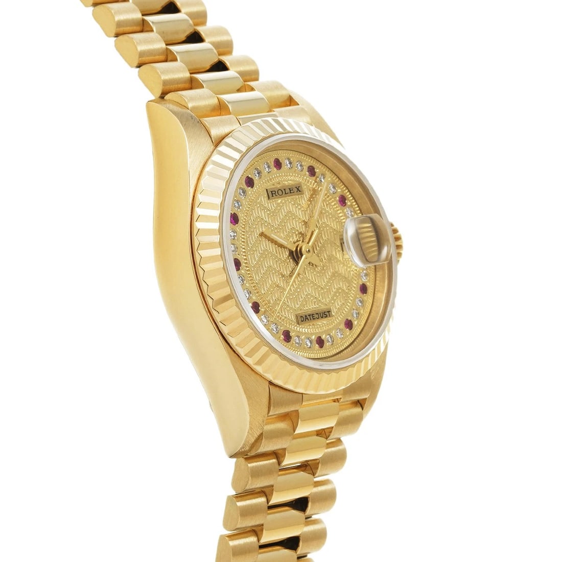 ROLEX DATEJUST MILLIARDS CHAMPAGNE/DIAMOND / RUBY WATCH - 3