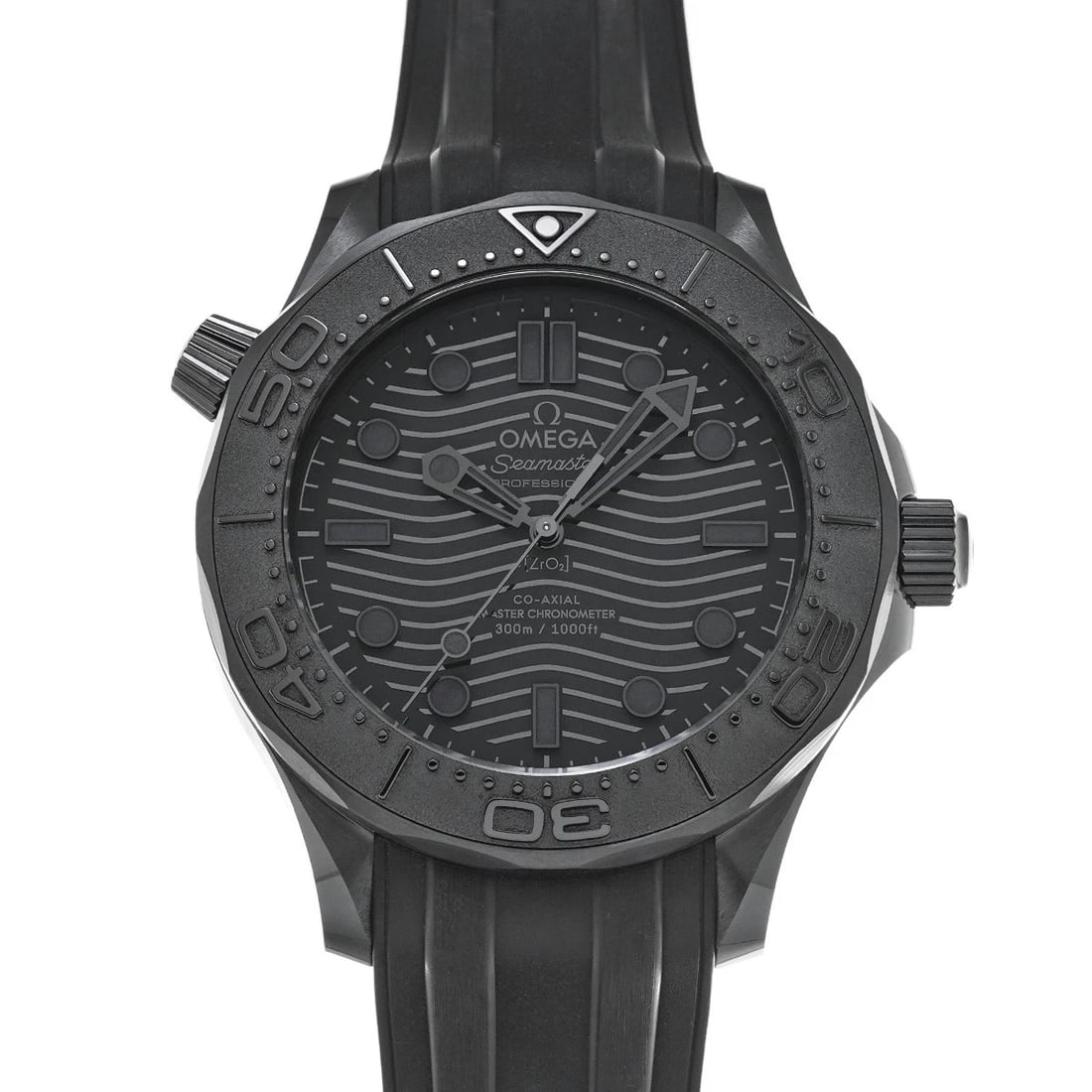 OMEGA SEAMASTER DIVER CO-AXIAL MASTER CHRONOMETER BLACK WATCH: OMEGA Seamaster Diver Co-axial Master Chronometer Black Watch Brand: OMEGA Type/Style: Wristwatch Material: Band Material Rubber, Case Material Ceramic Color: Dial Color Dial Color Black Case Color