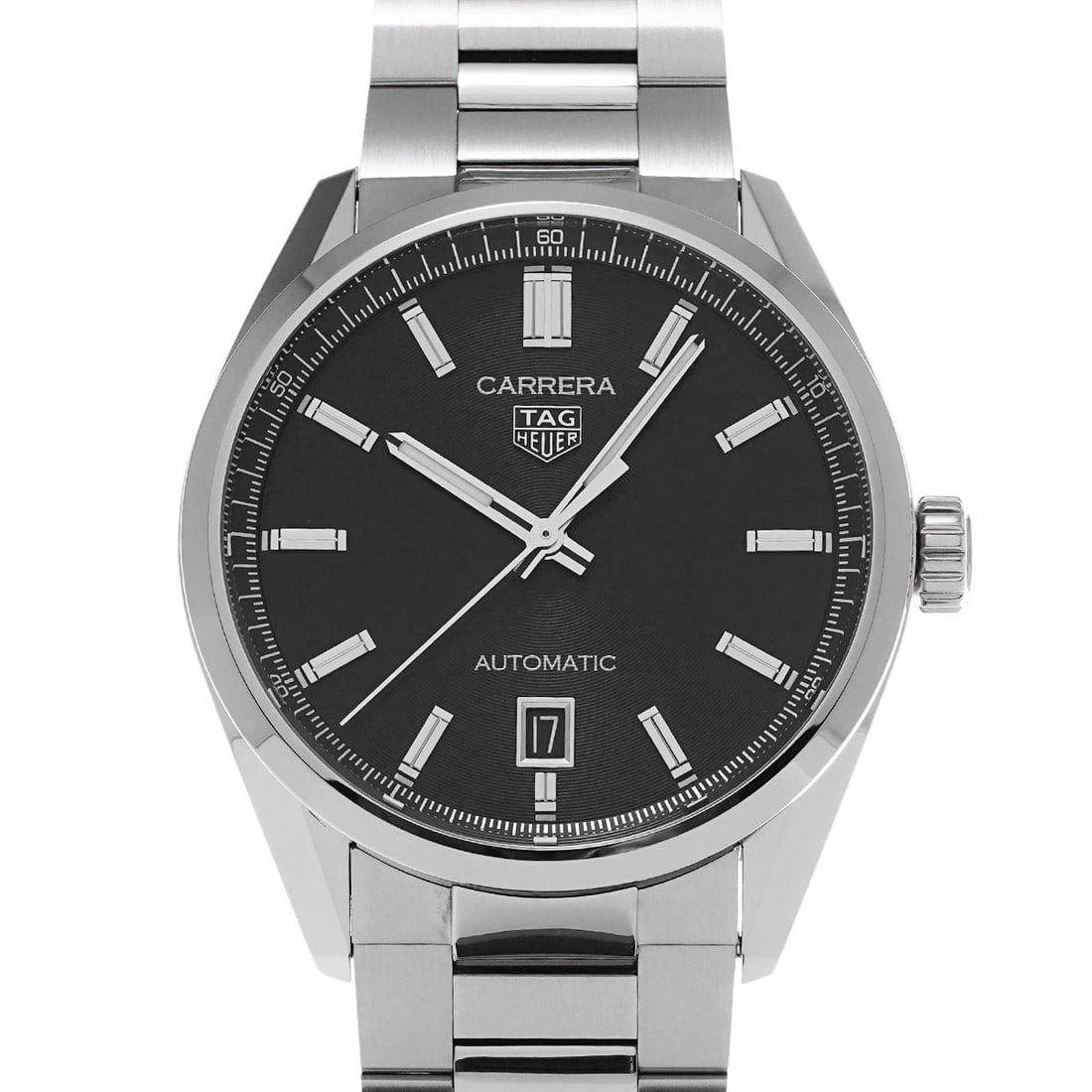 TAG HEUER CARRERA CALIBER BLACK WATCH: TAG HEUER Carrera Caliber black Watch Brand: TAG HEUER Type/Style: Wristwatch Material: Band Material Stainless steel, Case Material Stainless steel Color: Dial Color black Size: Case Size H/about 39m
