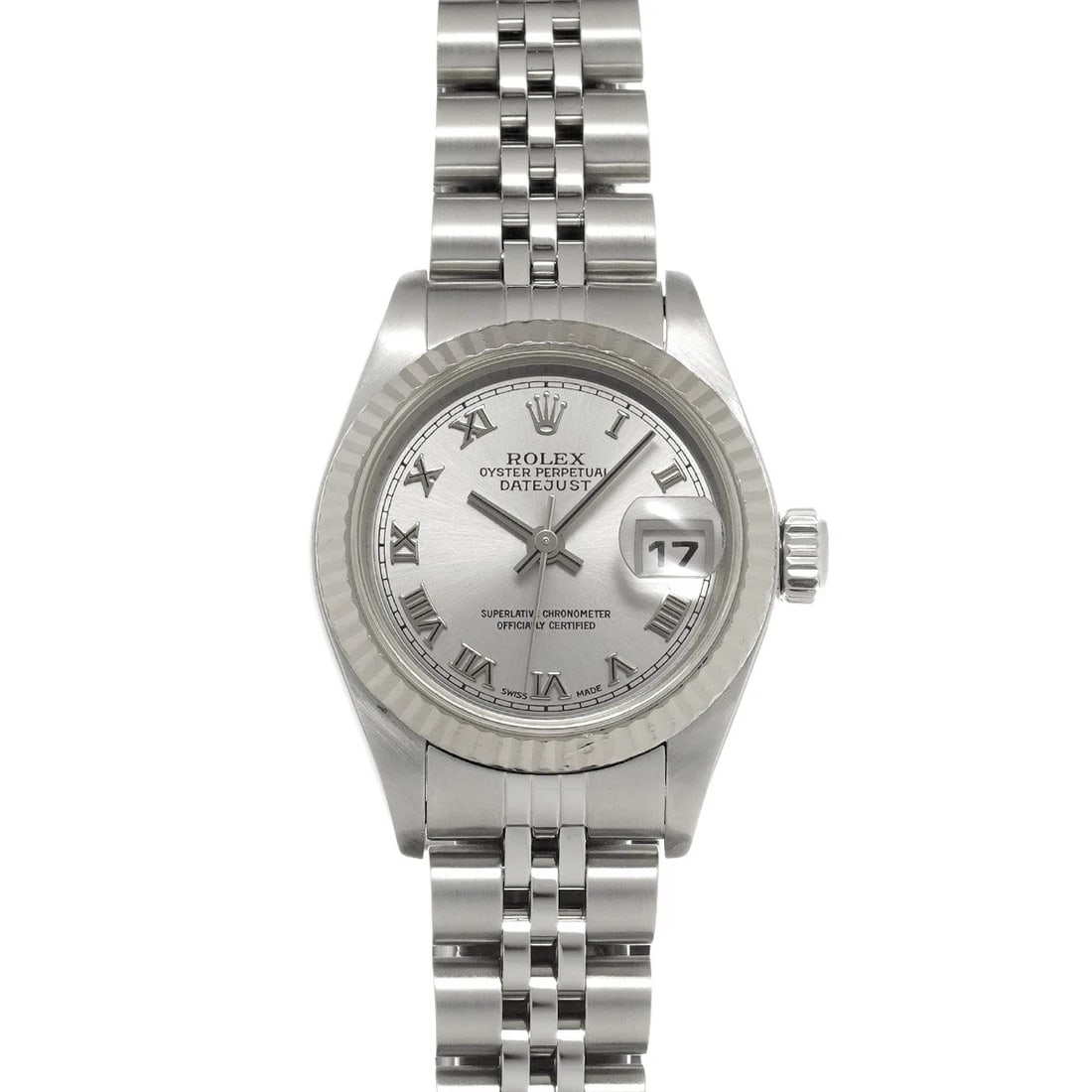 ROLEX DATEJUST SILVER WATCH