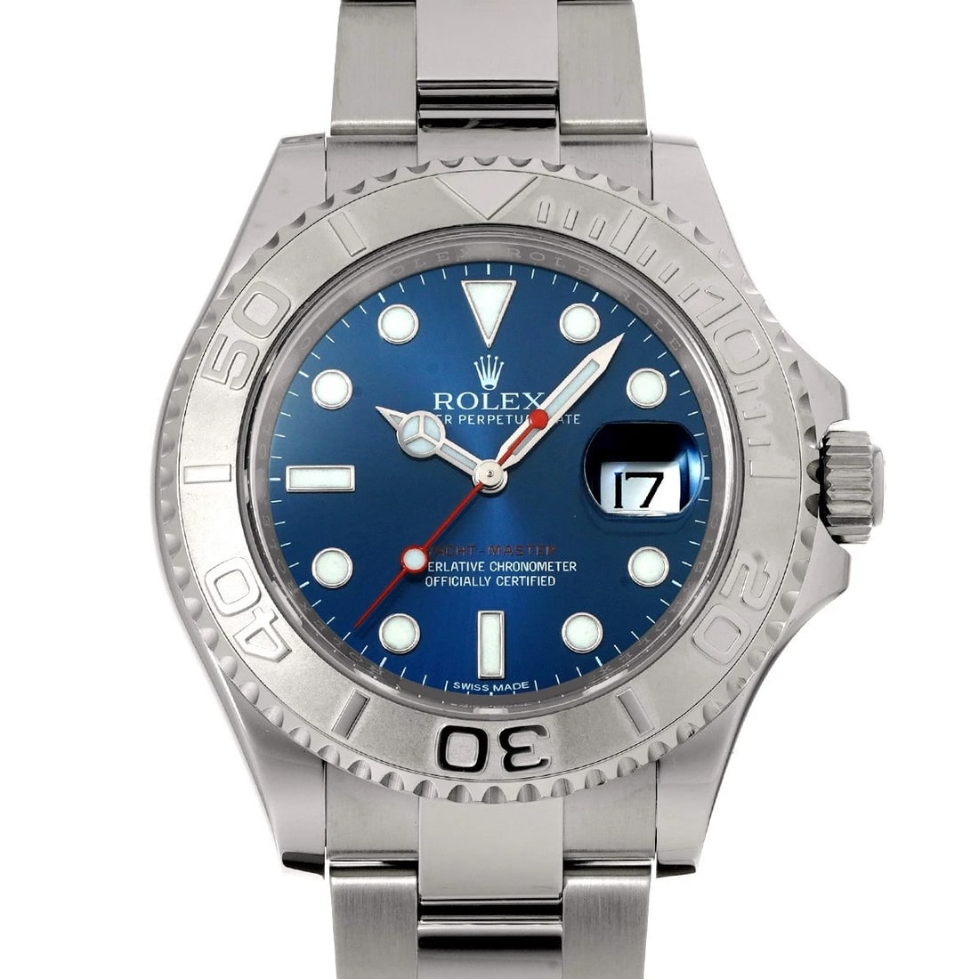 ROLEX YACHT-MASTER BLUE WATCH: ROLEX Yacht-Master blue Watch Brand: ROLEX Type/Style: Wristwatch Material: Band Material Stainless steel, Case Material Stainless steel Color: Dial Color blue Size: Case Size H/about 40mm W/about 40m