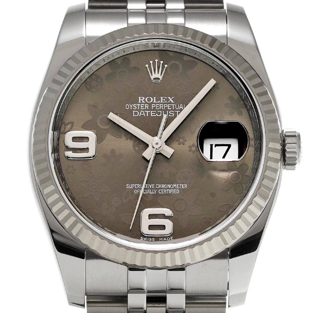 ROLEX DATEJUST GRAY WATCH - 4