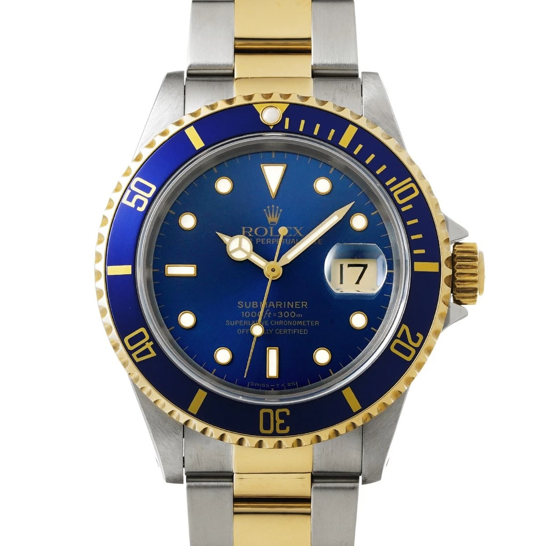 ROLEX SUBMARINER DATE BLUE WATCH: ROLEX Submariner date blue Watch Brand: ROLEX Type/Style: Wristwatch Material: Band Material Stainless steel/Yellow Gold, Case Material Stainless steel Color: Dial Color blue Size: Case Size H/about