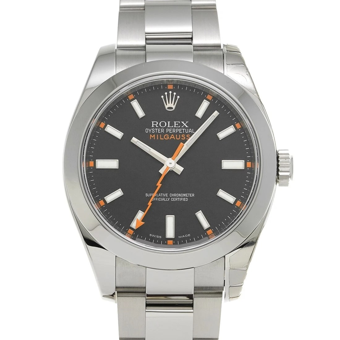 ROLEX MILGAUSS BLACK WATCH: ROLEX Milgauss black Watch Brand: ROLEX Type/Style: Wristwatch Material: Band Material Stainless steel, Case Material Stainless steel Color: Dial Color black Size: Case Size H/about 40mm W/about 40mm