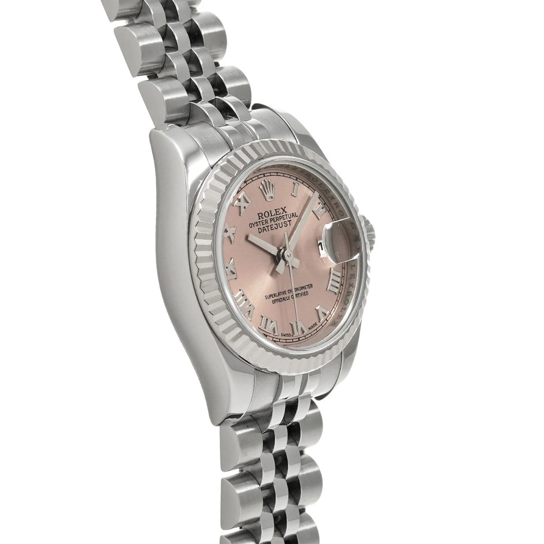 ROLEX DATEJUST PINK WATCH - 3