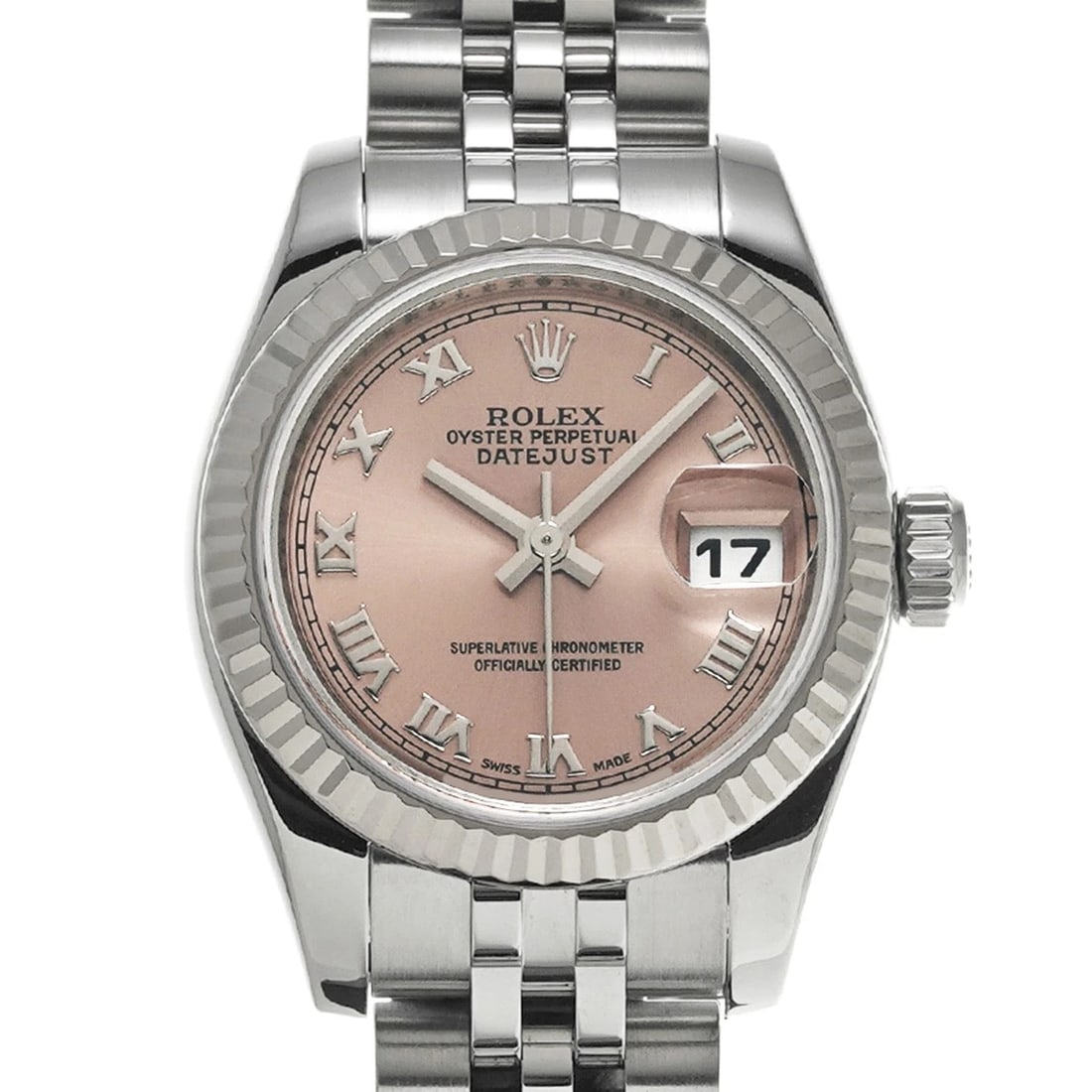 ROLEX DATEJUST PINK WATCH - 4