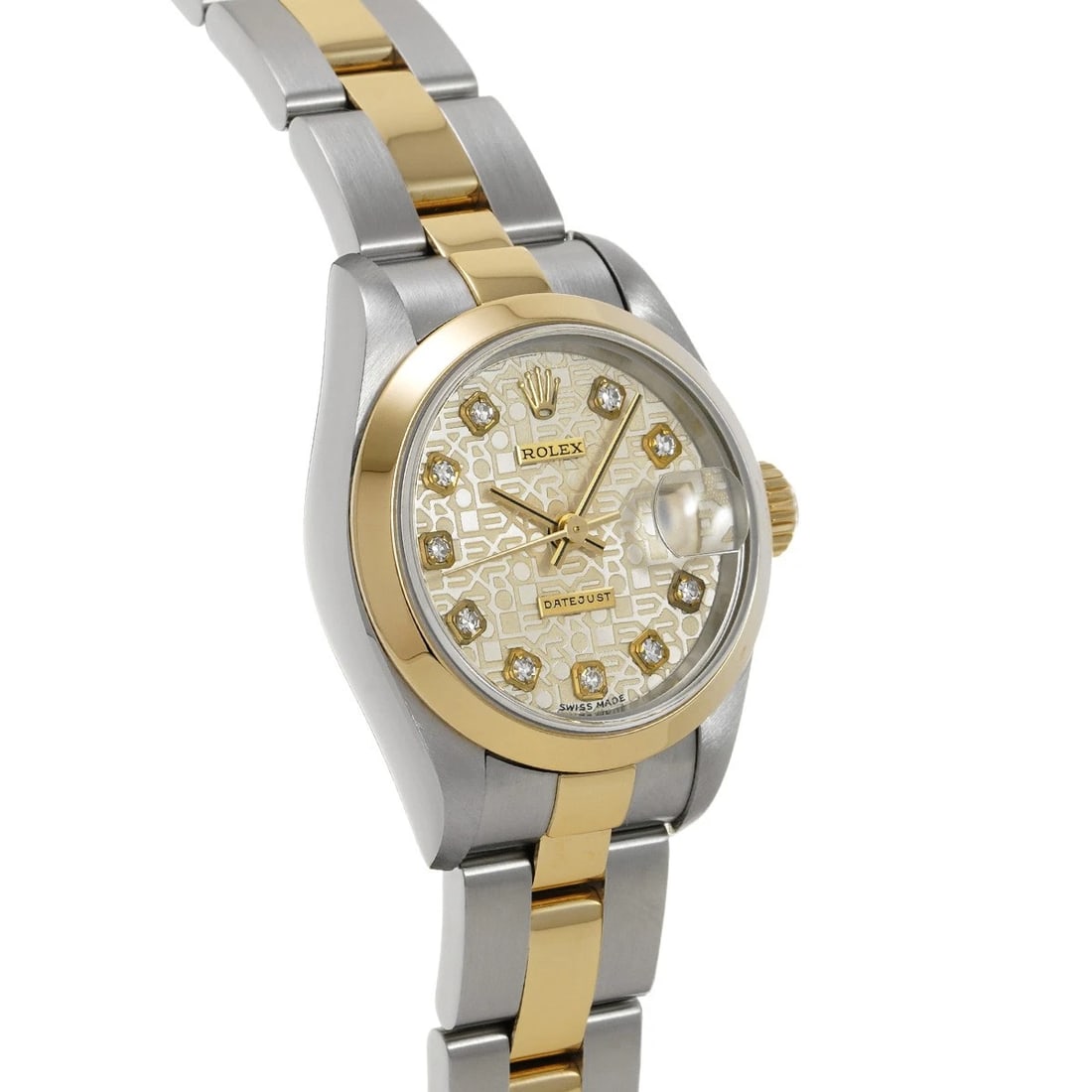 ROLEX DATEJUST SILVER COMPUTER/DIAMOND WATCH - 3