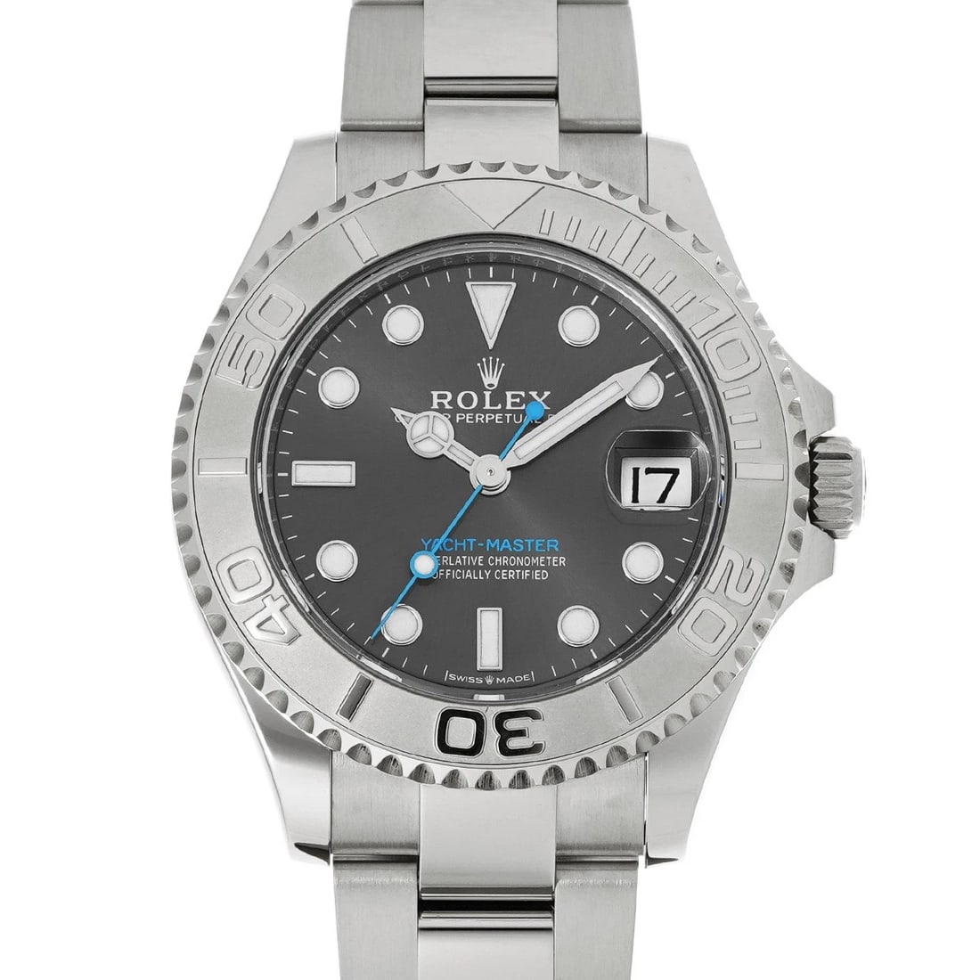 ROLEX YACHT-MASTER SLATE WATCH: ROLEX Yacht-Master slate Watch Brand: Rolex Type/Style: Wristwatch Material: Band Material Stainless Steel, Case Material Stainless Steel, Platinum Color: Dial Color Dial Color Gray Case Color Silver
