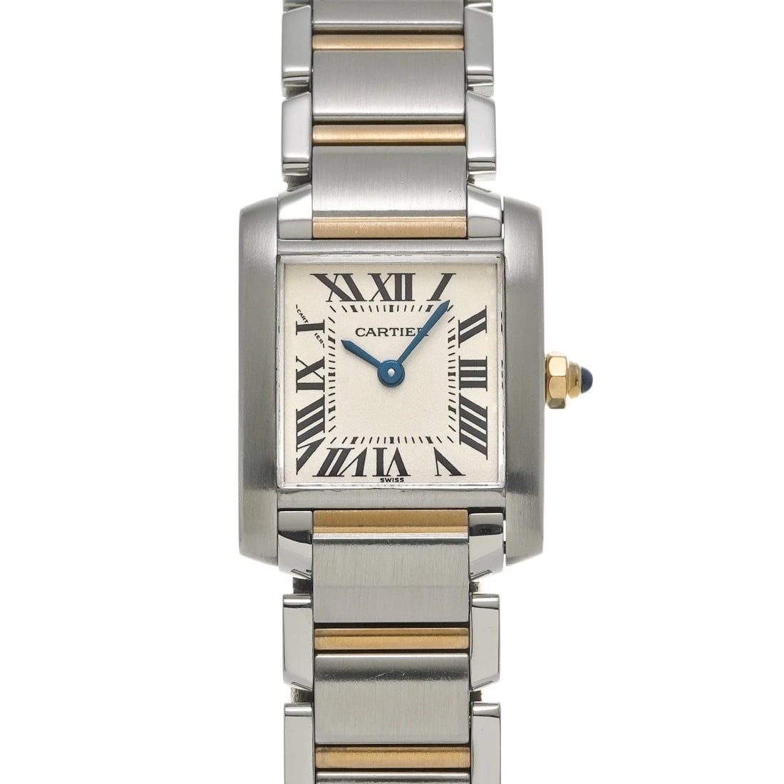 CARTIER TANK FRANCAISE SM SILVER WATCH: CARTIER Tank Francaise SM Silver Watch Brand: CARTIER Type/Style: Wristwatch Material: Band Material Stainless steel/Yellow Gold, Case Material Stainless steel Color: Dial Color Silver Size: Case