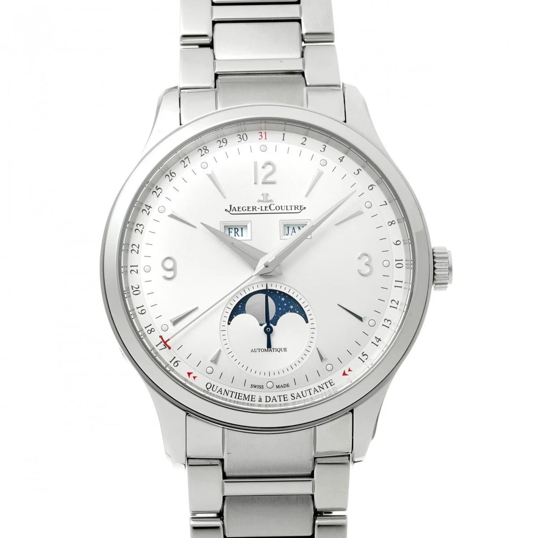 JAEGER-LECOULTRE MASTER CONTROL SILVER GRAY WATCH: Jaeger-LeCoultre Master control Silver gray Watch Brand: Jaeger-LeCoultre Type/Style: Wristwatch Material: Band Material Stainless Steel, Case Material Stainless Steel Color: Dial Color Dial Color Sil