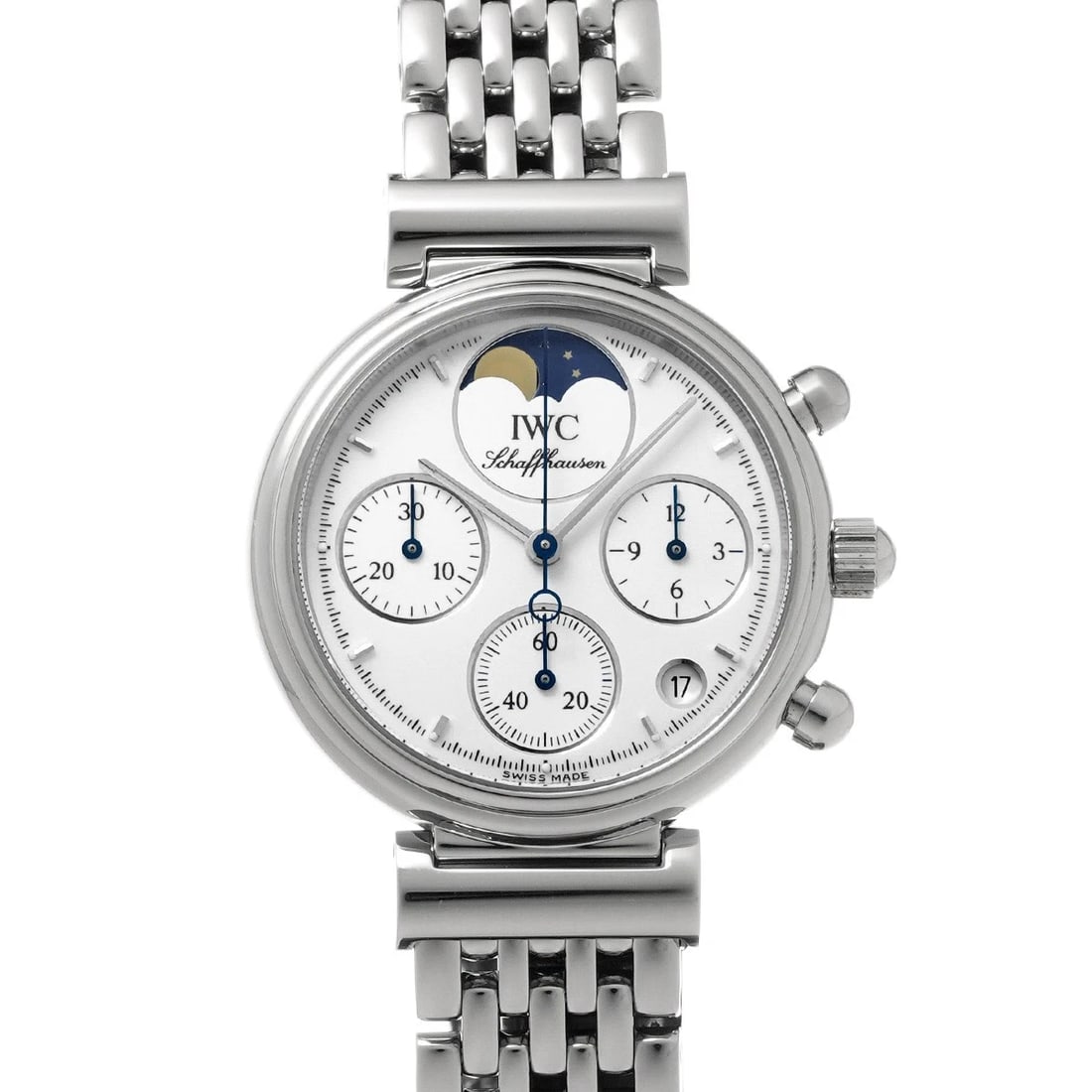 IWC LITTLE DA VINCI WHITE WATCH: IWC Little da Vinci white Watch Brand: IWC Type/Style: Wristwatch Material: Band Material Stainless steel, Case Material Stainless steel Color: Dial Color white Size: Case Size H/about 29mm W/about
