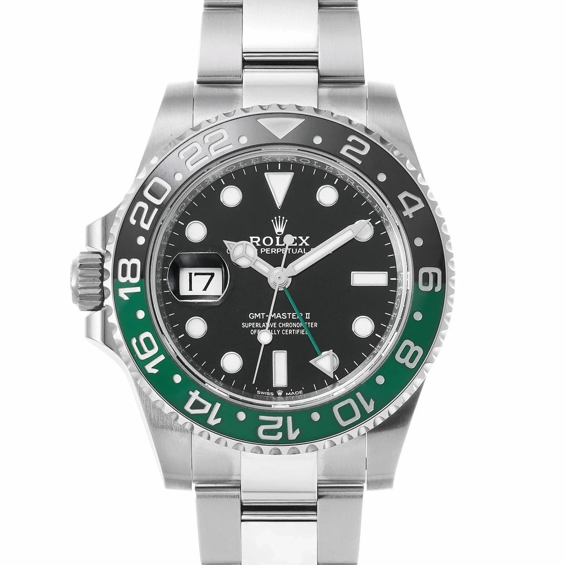 ROLEX GMT-MASTER II BLACK WATCH: ROLEX GMT-Master II black Watch Brand: ROLEX Type/Style: Wristwatch Material: Band Material Stainless steel, Case Material Stainless steel Color: Dial Color black Size: Case Size H/about 40mm W/about