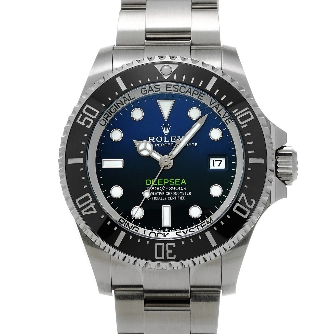 ROLEX DEEPSEA BLUE WATCH: ROLEX Deepsea Blue Watch Brand: ROLEX Type/Style: Wristwatch Material: Band Material Stainless steel, Case Material Stainless steel Color: Dial Color D-Blue Size: Case Size H/about 44mm W/about 44mm D