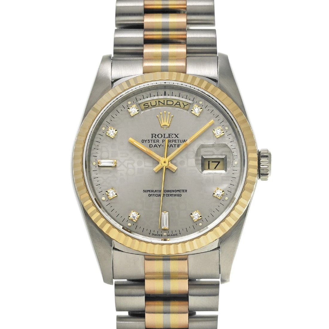ROLEX DAY-DATE 36 TORIDOLL GRAY COMPUTER/DIAMOND WATCH (1 of 4)