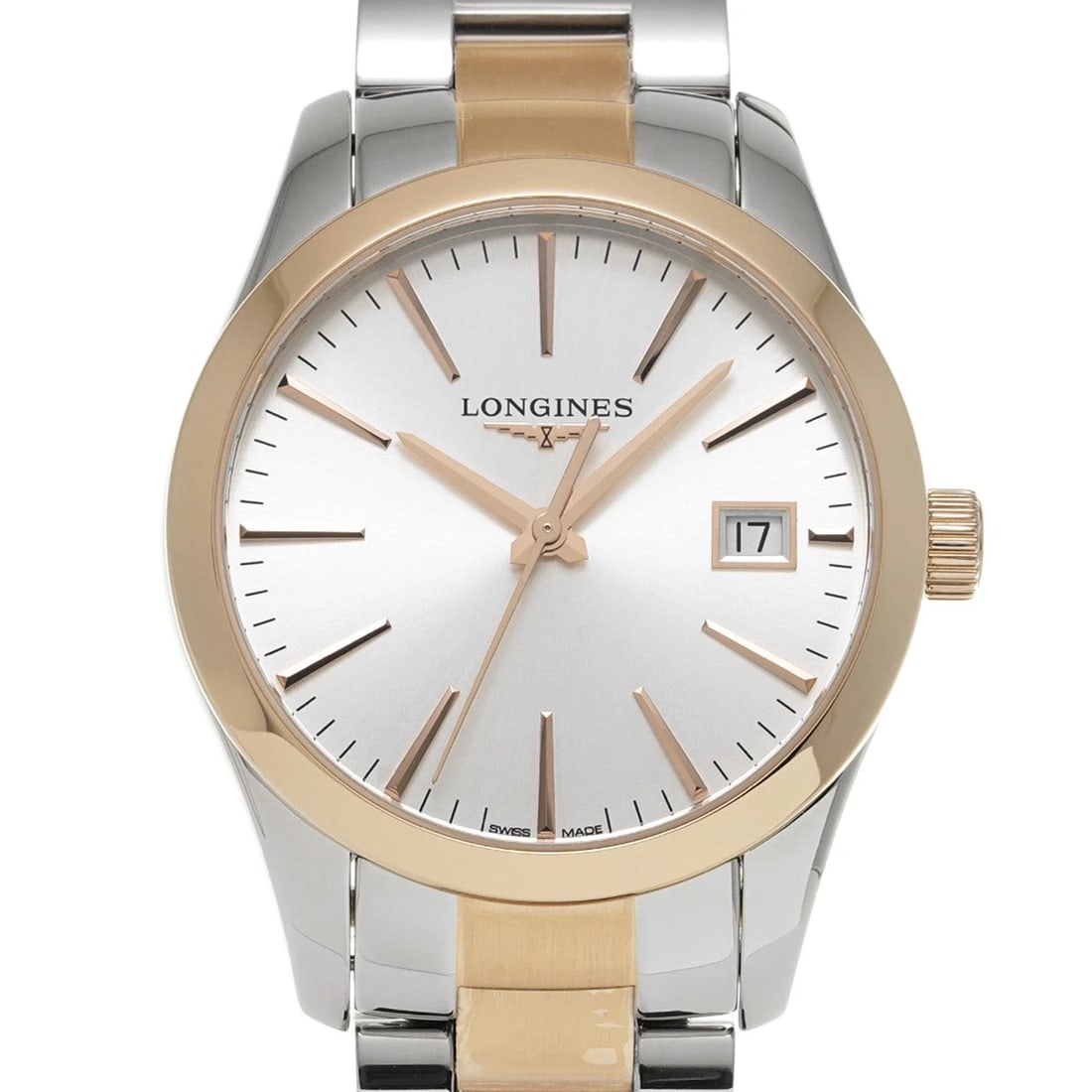 LONGINES CONQUEST CLASSIC SILVER WATCH - 4