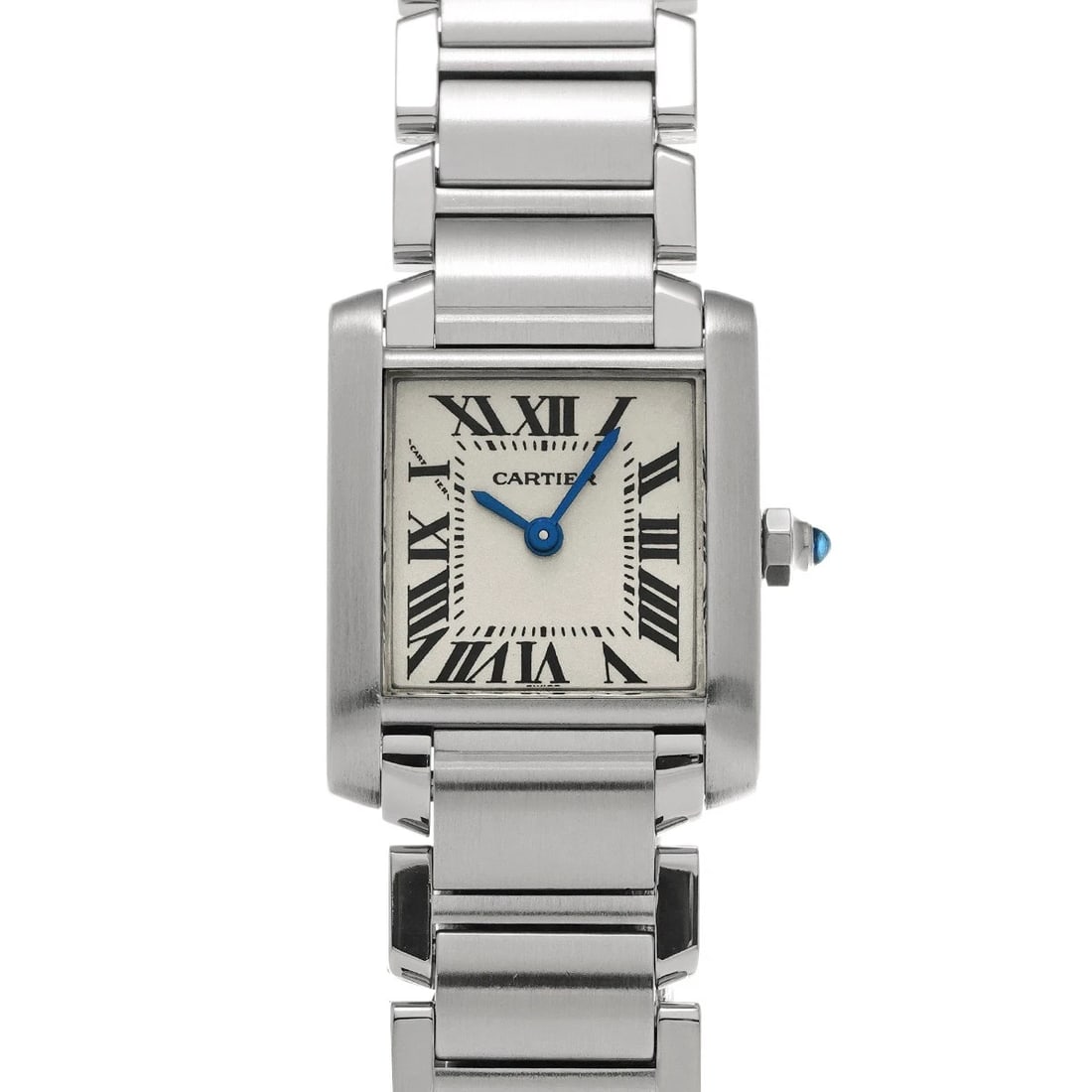 CARTIER TANK FRANCAISE SM SILVER WATCH: CARTIER Tank Francaise SM Silver Watch Brand: CARTIER Type/Style: Wristwatch Material: Band Material Stainless steel, Case Material Stainless steel Color: Dial Color Silver Size: Case Size H/about