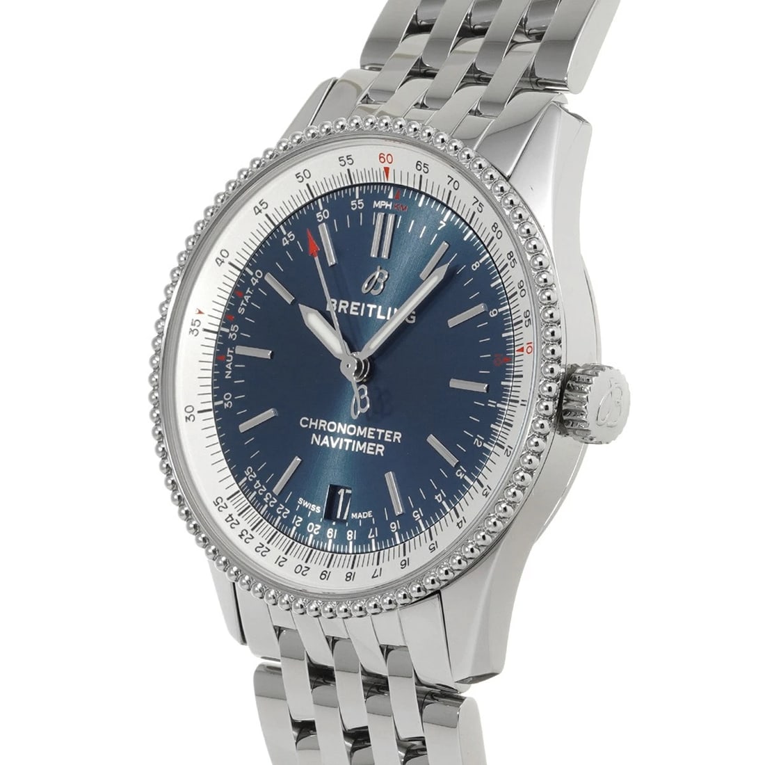 BREITLING NAVITIMER AUTOMATIC 38 BLUE WATCH - 2