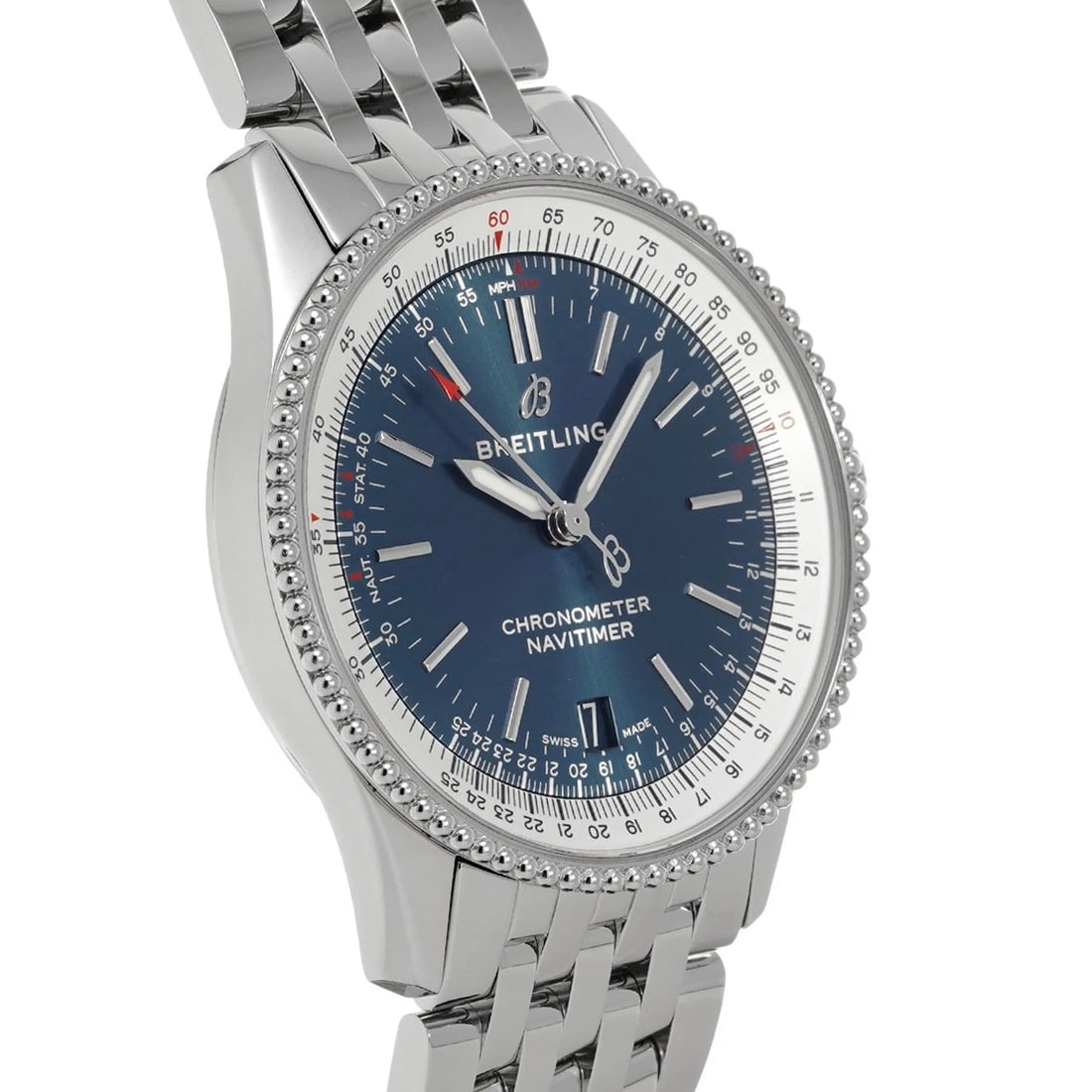 BREITLING NAVITIMER AUTOMATIC 38 BLUE WATCH - 3