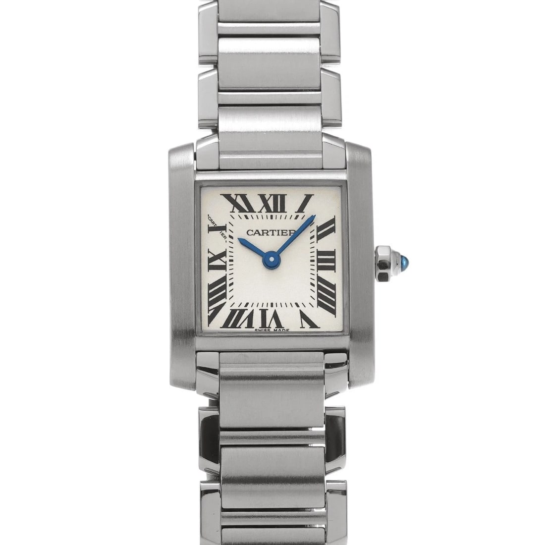 CARTIER TANK FRANCAISE SM SILVER WATCH: CARTIER Tank Francaise SM Silver Watch Brand: CARTIER Type/Style: Wristwatch Material: Band Material Stainless steel, Case Material Stainless steel Color: Dial Color Silver Size: Case Size H/about