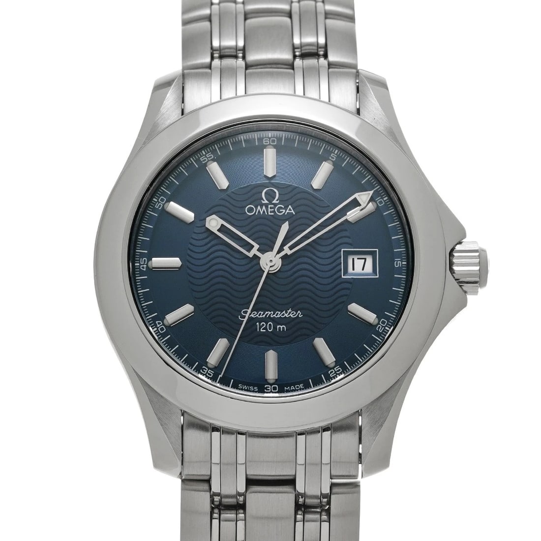 OMEGA SEAMASTER QUARTZ BLUE WATCH: OMEGA Seamaster Quartz blue Watch Brand: OMEGA Type/Style: Wristwatch Material: Band Material Stainless steel, Case Material Stainless steel Color: Dial Color blue Size: Case Size H/about 36mm