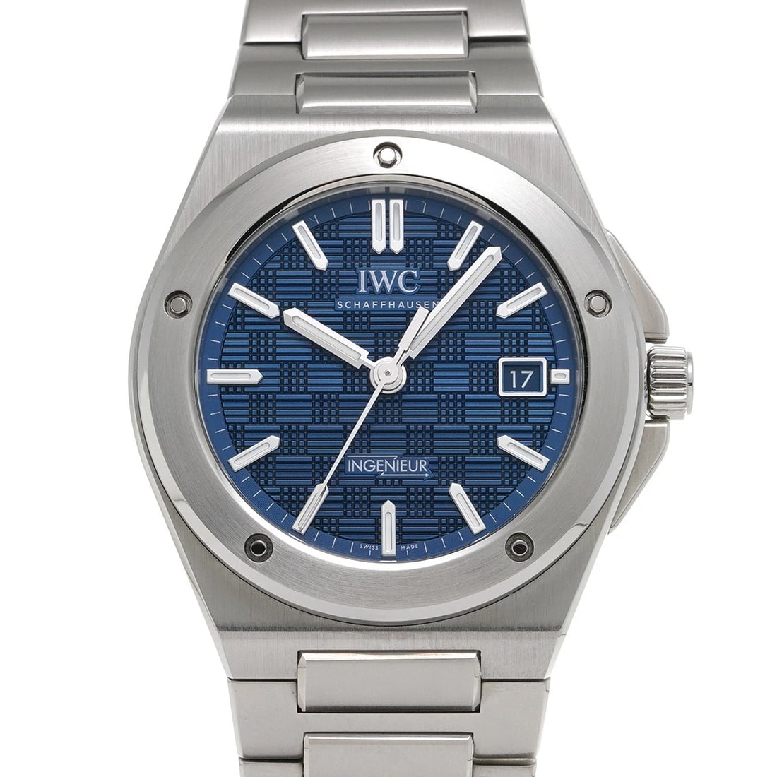 IWC INGENIEUR AUTOMATIC 40 BLUE WATCH: IWC Ingenieur Automatic 40 blue Watch Brand: IWC Type/Style: Wristwatch Material: Band Material Stainless steel, Case Material Stainless steel Color: Dial Color blue Size: Case Size H/about 40mm