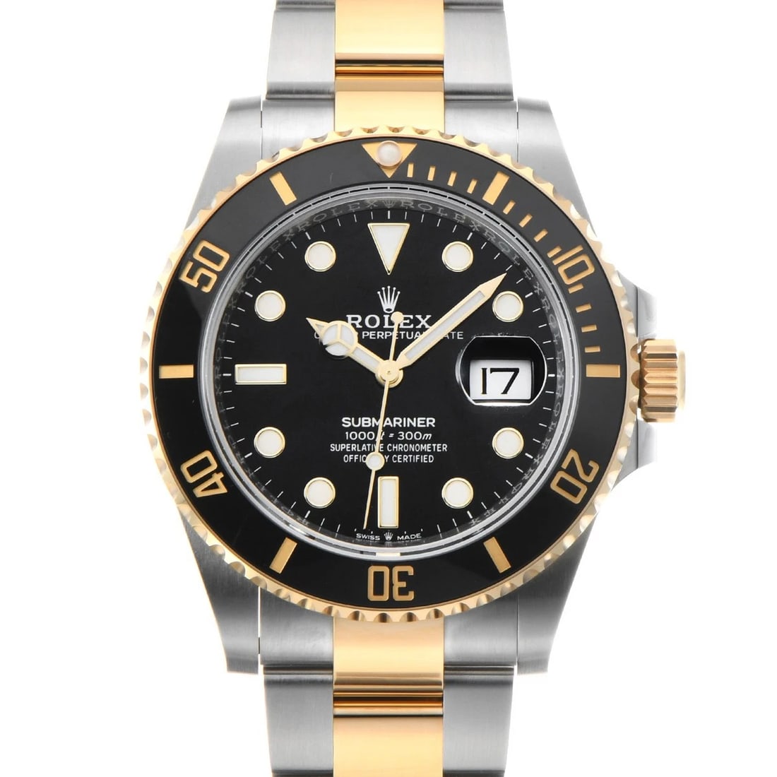 ROLEX SUBMARINER DATE BLACK WATCH: ROLEX Submariner date black Watch Brand: ROLEX Type/Style: Wristwatch Material: Band Material Stainless steel/Yellow Gold, Case Material Stainless steel Color: Dial Color black Size: Case Size