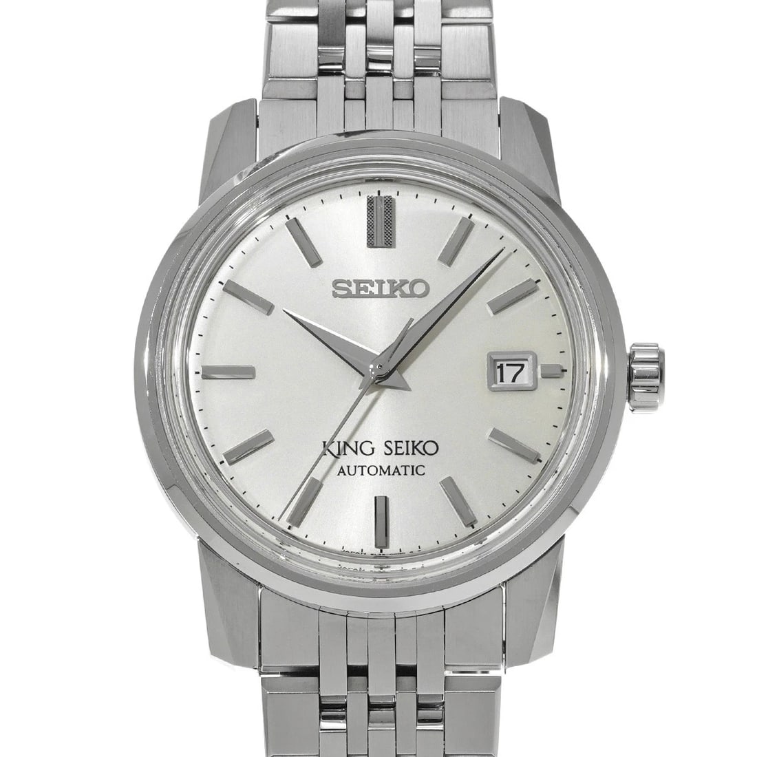 SEIKO KING SEIKO SILVER WATCH: SEIKO King Seiko Silver Watch Brand: SEIKO Type/Style: Wristwatch Material: Band Material Stainless steel, Case Material Stainless steel Color: Dial Color Silver Size: Case Size H/about 45.8mm