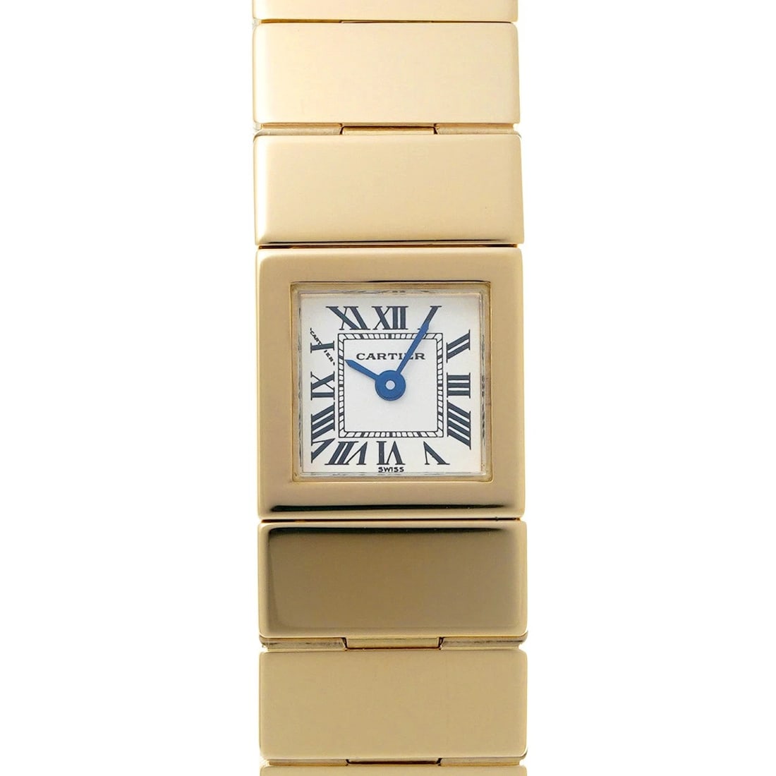 CARTIER TANKLANGO IVORY WATCH: CARTIER tanklango Ivory Watch Brand: Cartier Type/Style: Wristwatch Material: Band Material Yellow Gold, Case Material Yellow Gold Color: Dial Color Dial Color Ivory Case Color Gold Band Color Gold