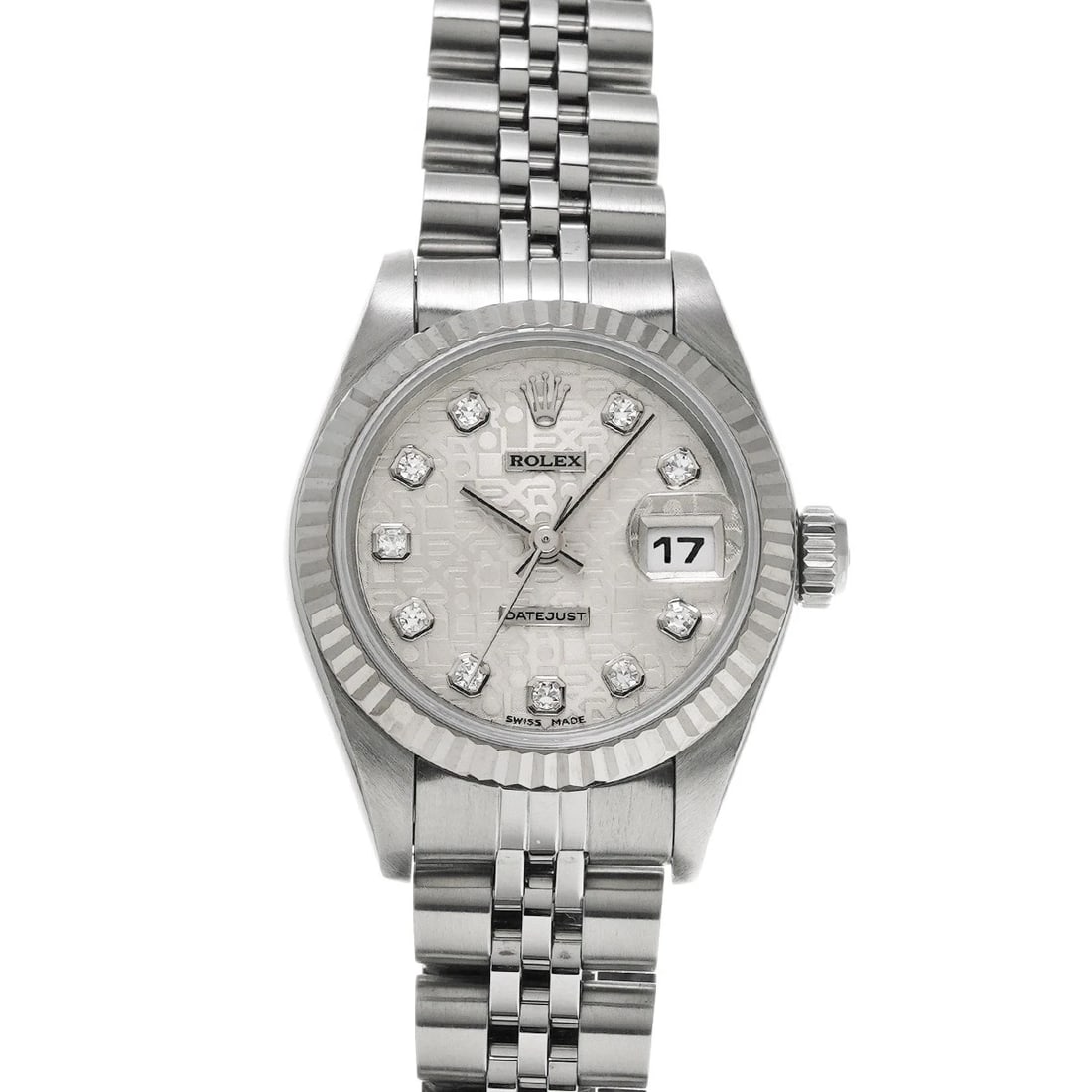 ROLEX DATEJUST SILVER COMPUTER/DIAMOND WATCH: ROLEX Datejust Silver computer/diamond Watch Brand: ROLEX Type/Style: Wristwatch Material: Band Material Stainless steel, Case Material Stainless steel Color: Dial Color Silver computer Size: Case Siz