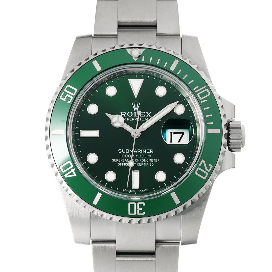 ROLEX SUBMARINER DATE GREEN WATCH (1 of 4)