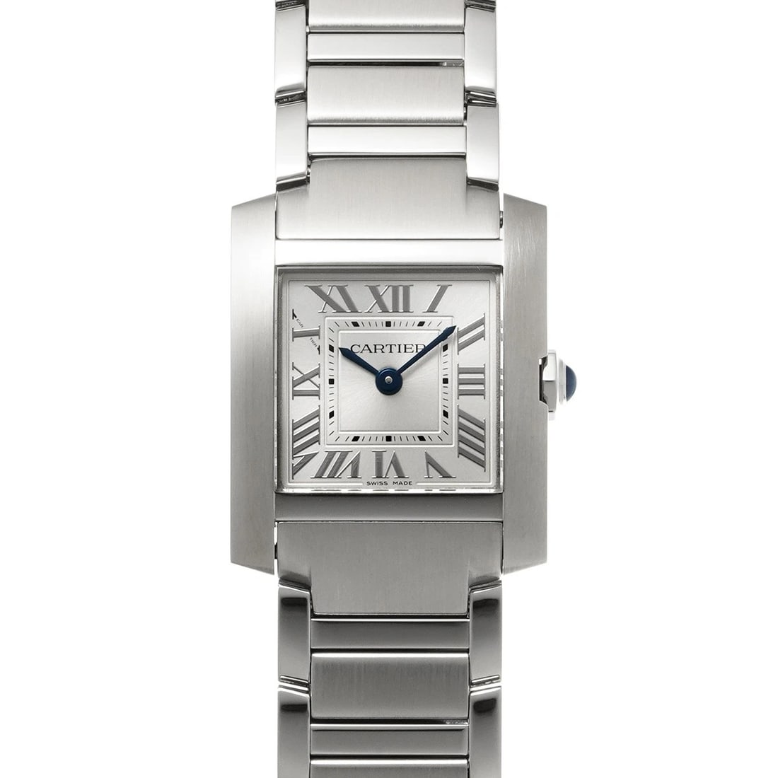 CARTIER TANK FRANCAISE SM SILVER WATCH: CARTIER Tank Francaise SM Silver Watch Brand: Cartier Type/Style: Wristwatch Material: Band Material Steel, Case Material Steel Color: Dial Color Dial Color Silver Band Color Silver Case Color Silver