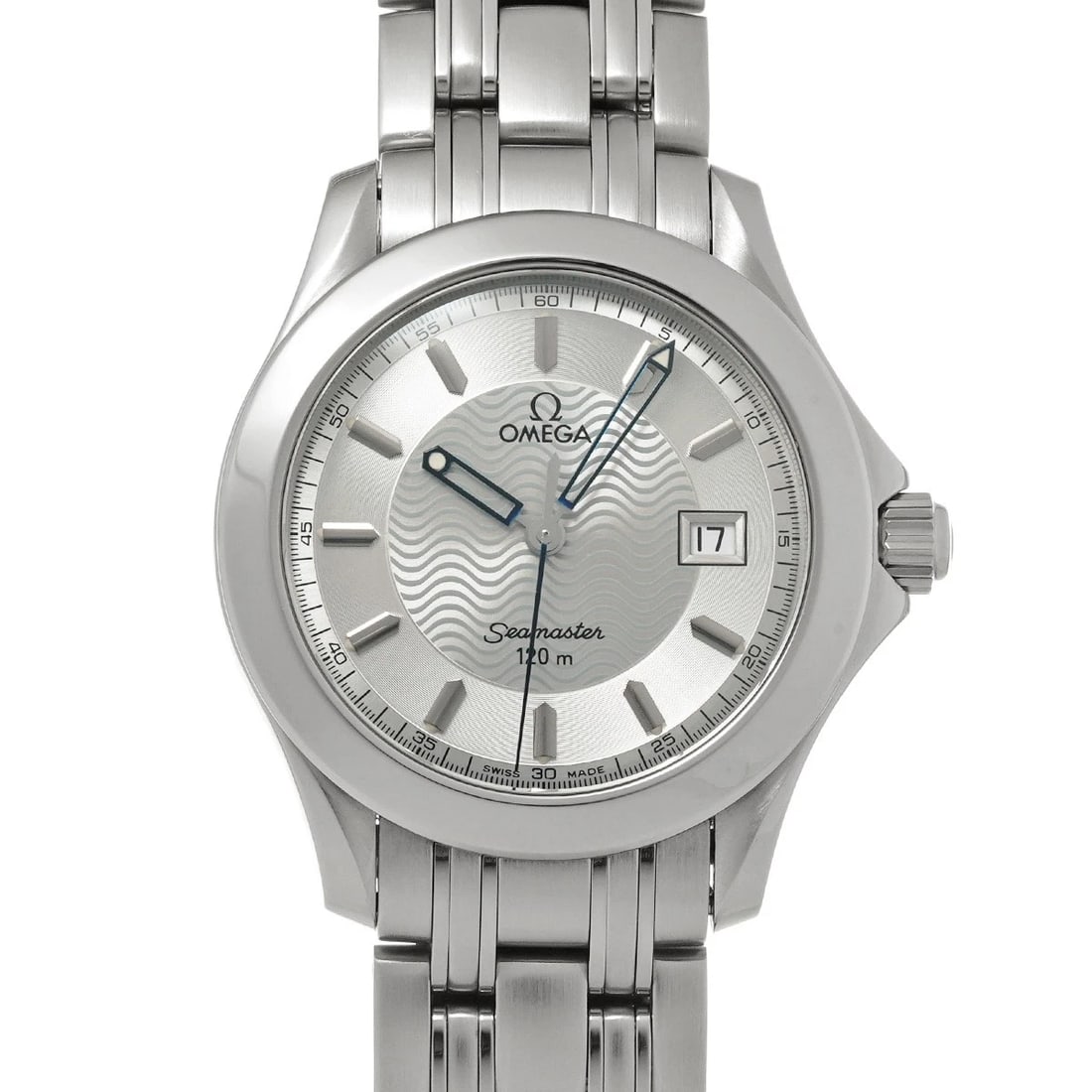 OMEGA SEAMASTER QUARTZ SILVER WATCH: OMEGA Seamaster Quartz Silver Watch Brand: OMEGA Type/Style: Wristwatch Material: Band Material Stainless steel, Case Material Stainless steel Color: Dial Color Silver Size: Case Size H/about 36.25mm