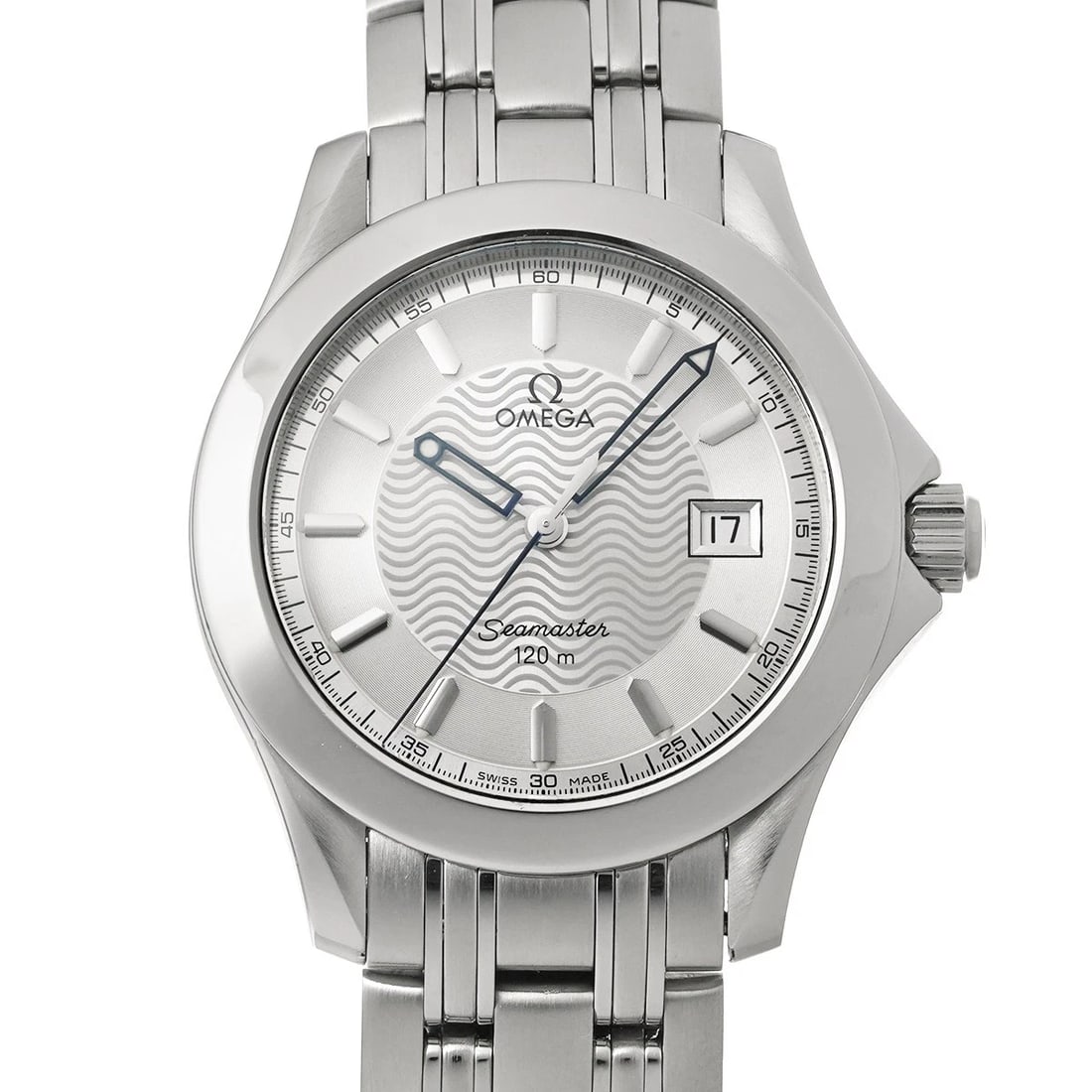 OMEGA SEAMASTER QUARTZ SILVER WATCH: OMEGA Seamaster Quartz Silver Watch Brand: OMEGA Type/Style: Wristwatch Material: Band Material Stainless steel, Case Material Stainless steel Color: Dial Color Silver Size: Case Size H/about 36.25mm