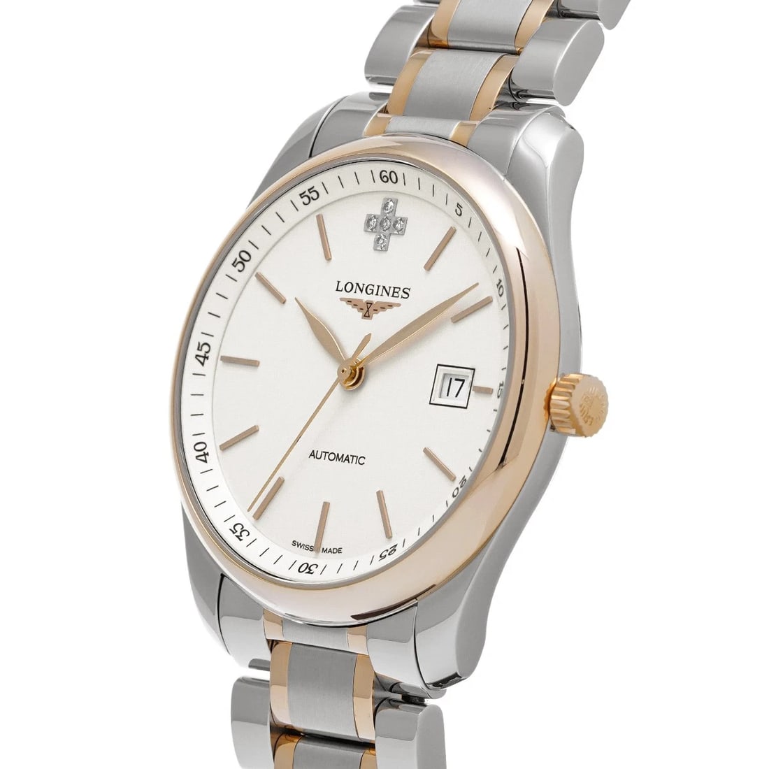 LONGINES MASTER COLLECTION WHITE/DIAMOND WATCH - 2