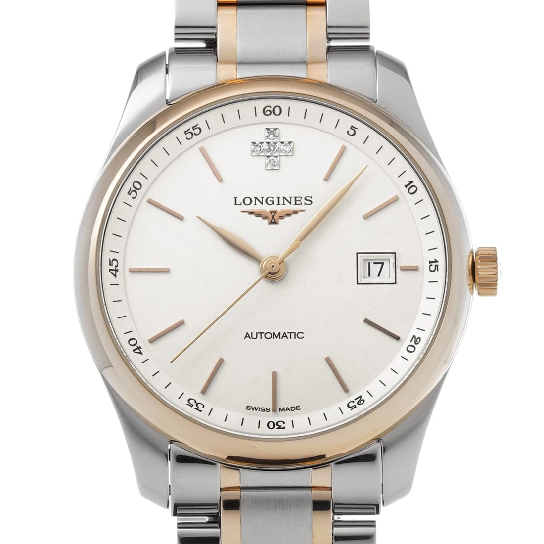 LONGINES MASTER COLLECTION WHITE/DIAMOND WATCH - 4