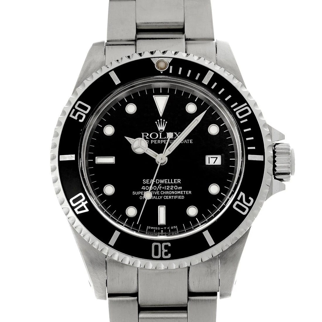 ROLEX SEA-DWELLER BLACK WATCH: ROLEX Sea-Dweller black Watch Brand: Rolex Type/Style: Wristwatch Material: Band Material Stainless Steel, Case Material Stainless Steel Color: Dial Color Dial Color Black Band Color Silver Case