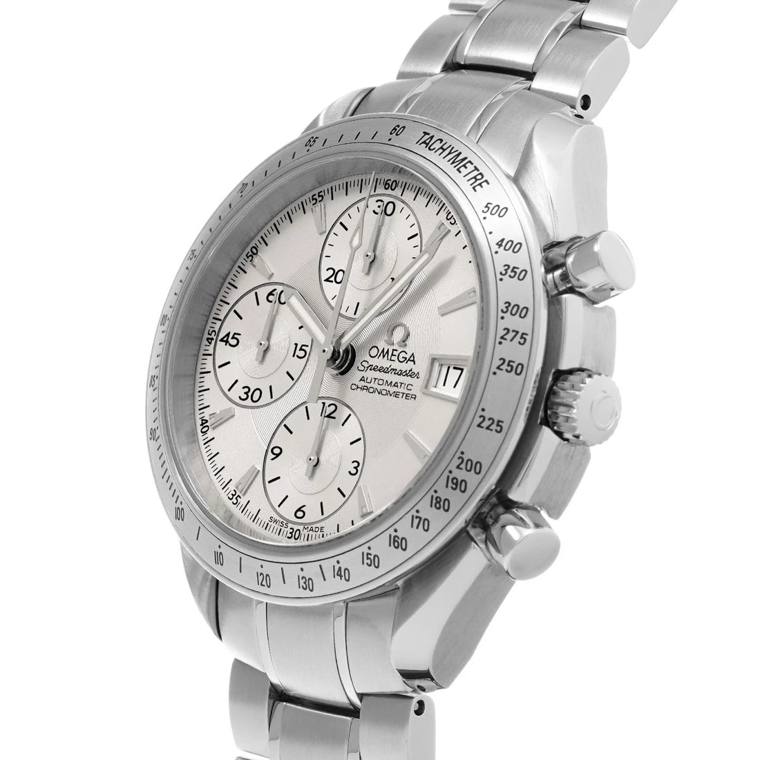 OMEGA SPEEDMASTER DATE SILVER WATCH - 2