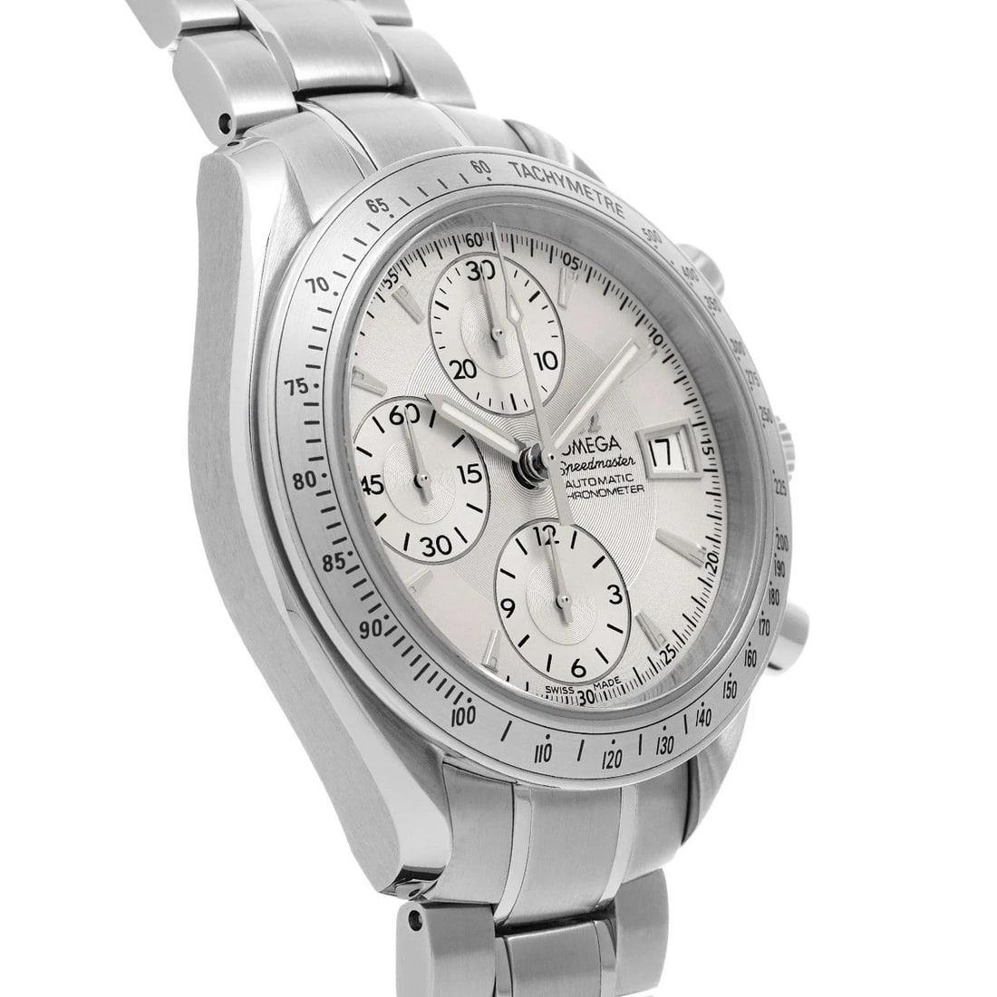 OMEGA SPEEDMASTER DATE SILVER WATCH - 3